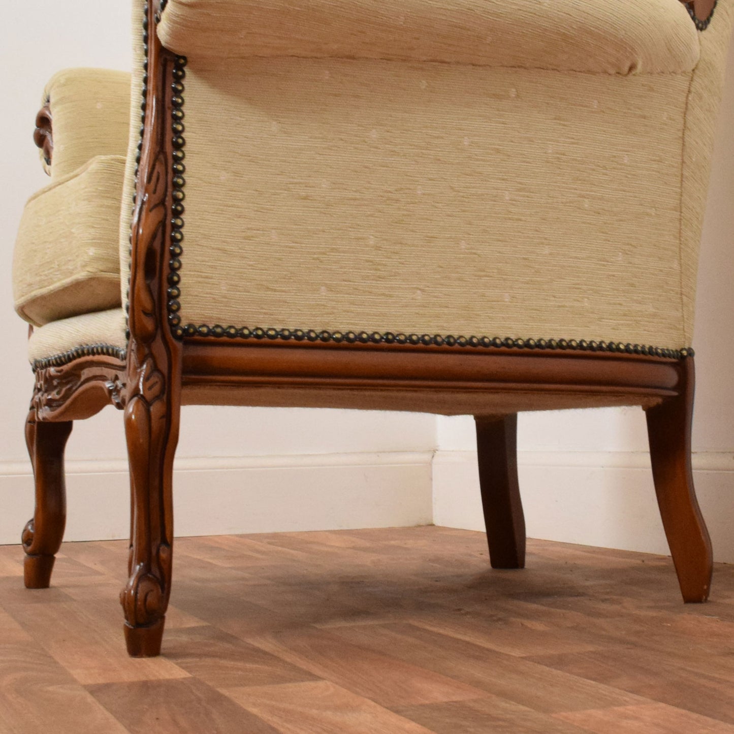 Carved Mahogany Rococo Revival Three-Piece Suite