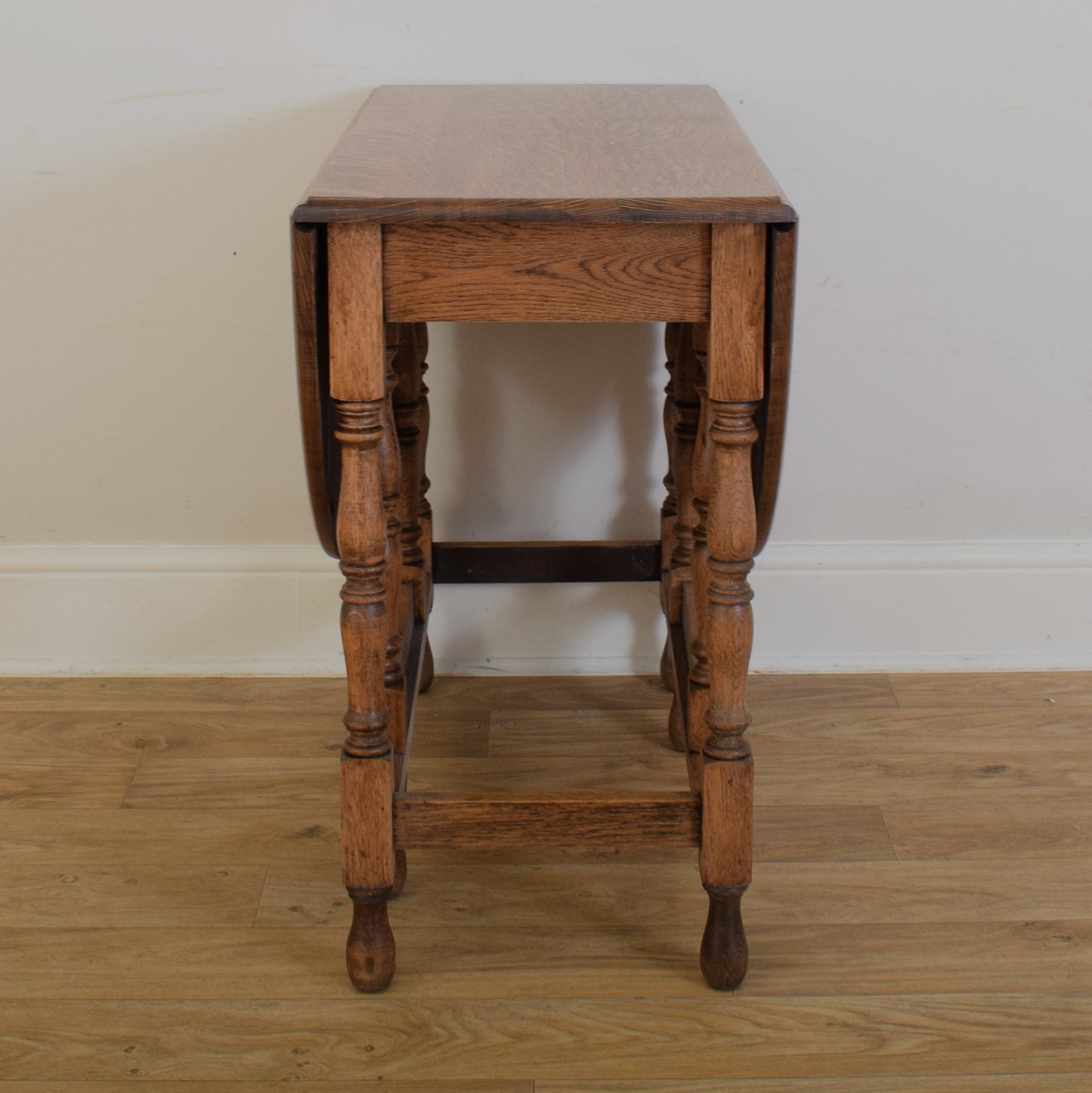 Drop-Leaf Table and Two Chairs