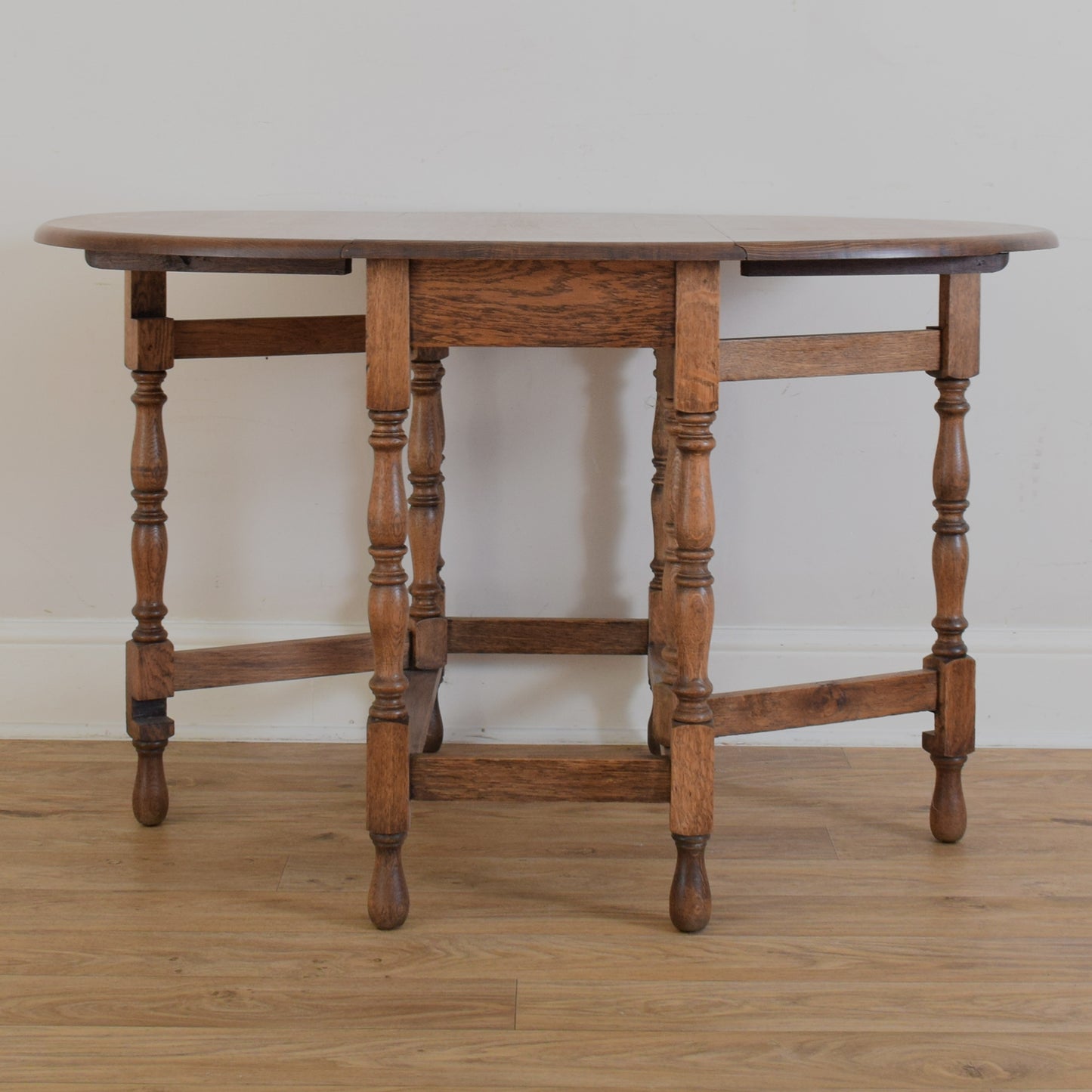 Drop-Leaf Table and Two Chairs