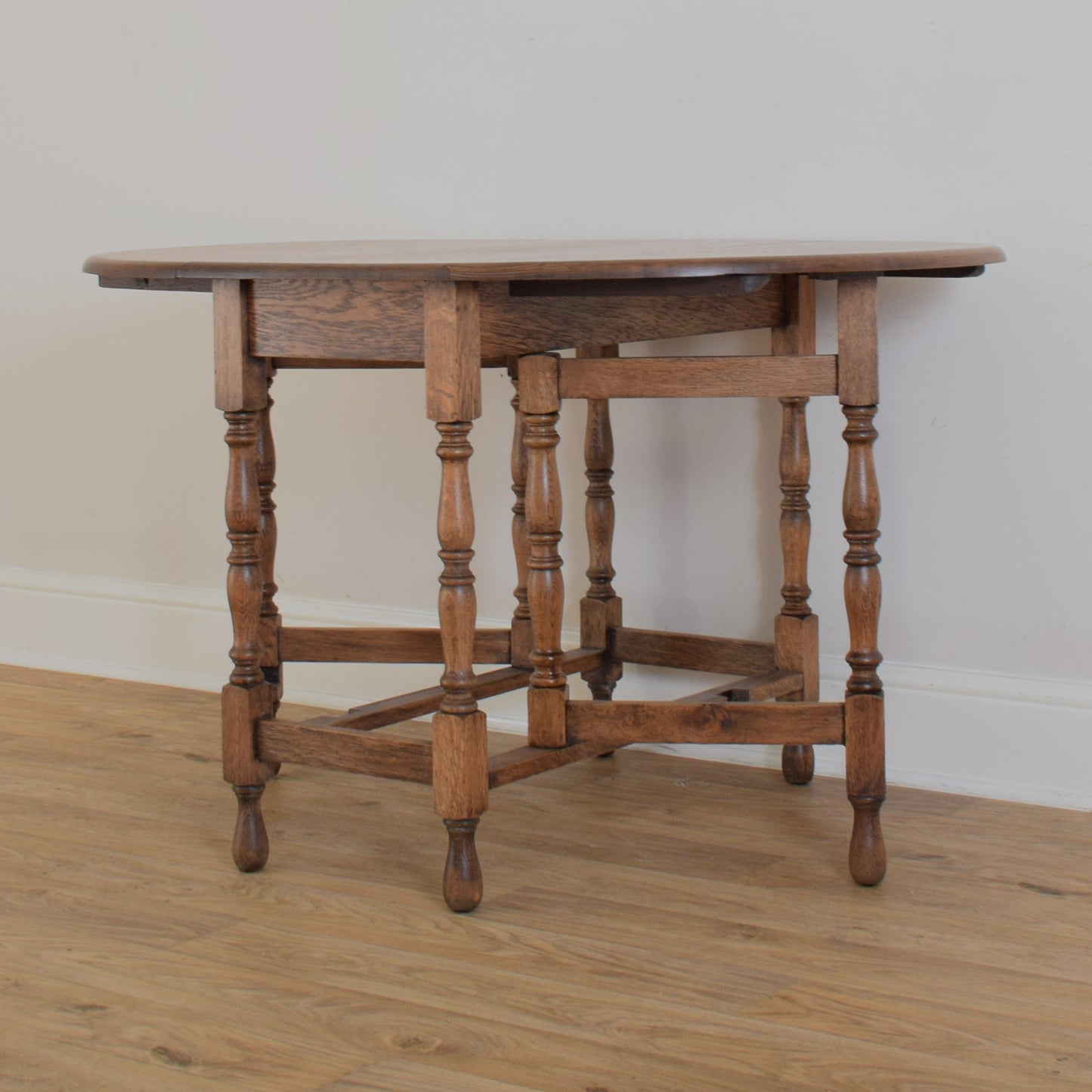 Drop-Leaf Table and Two Chairs