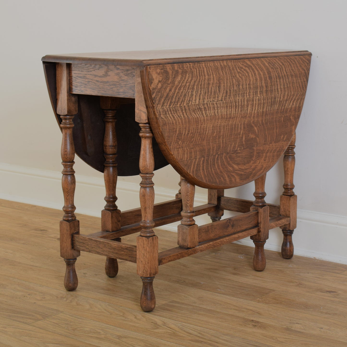 Drop-Leaf Table and Two Chairs