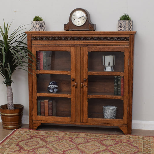 Glazed Oak Bookcase