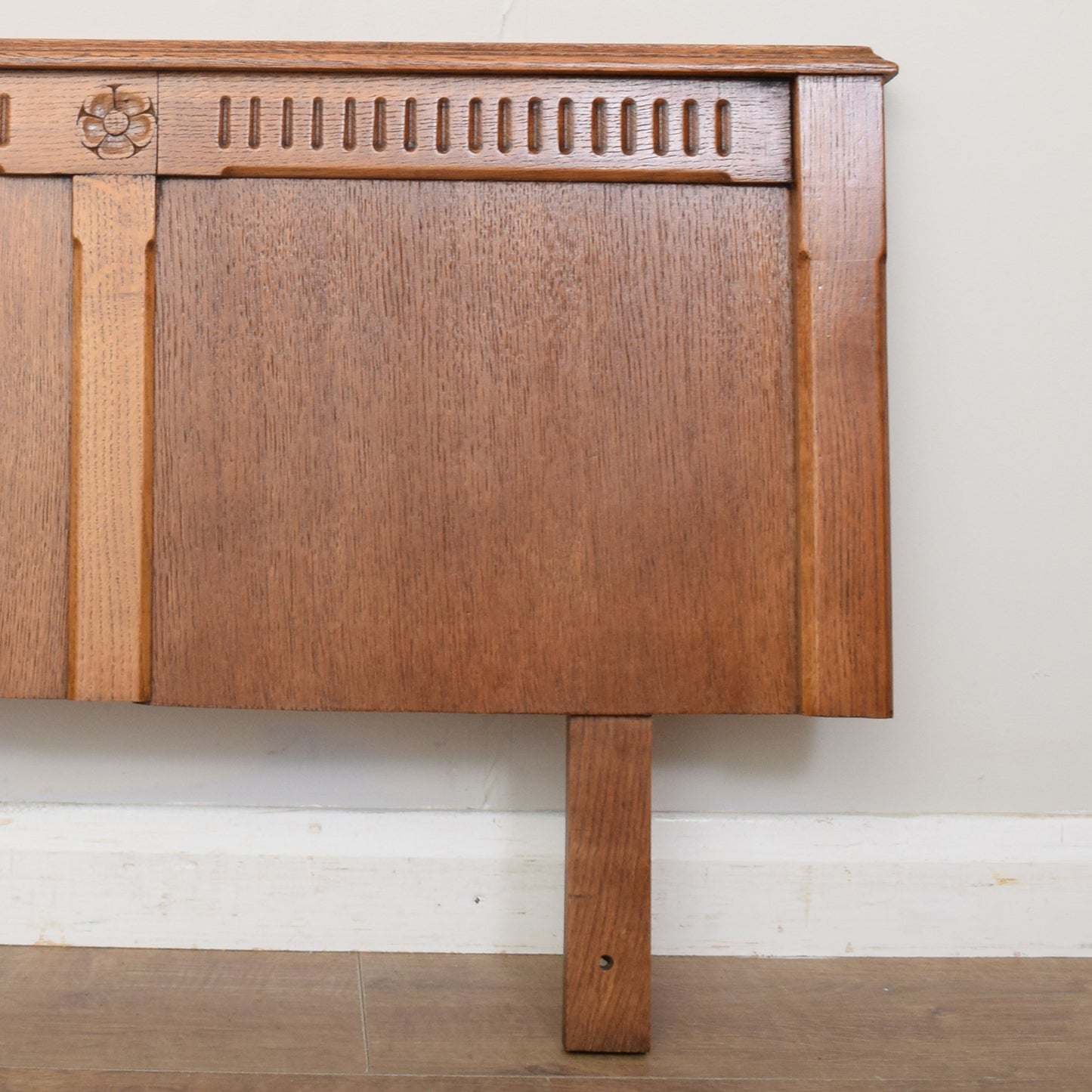 Pair of Restored Oak Single Headboards