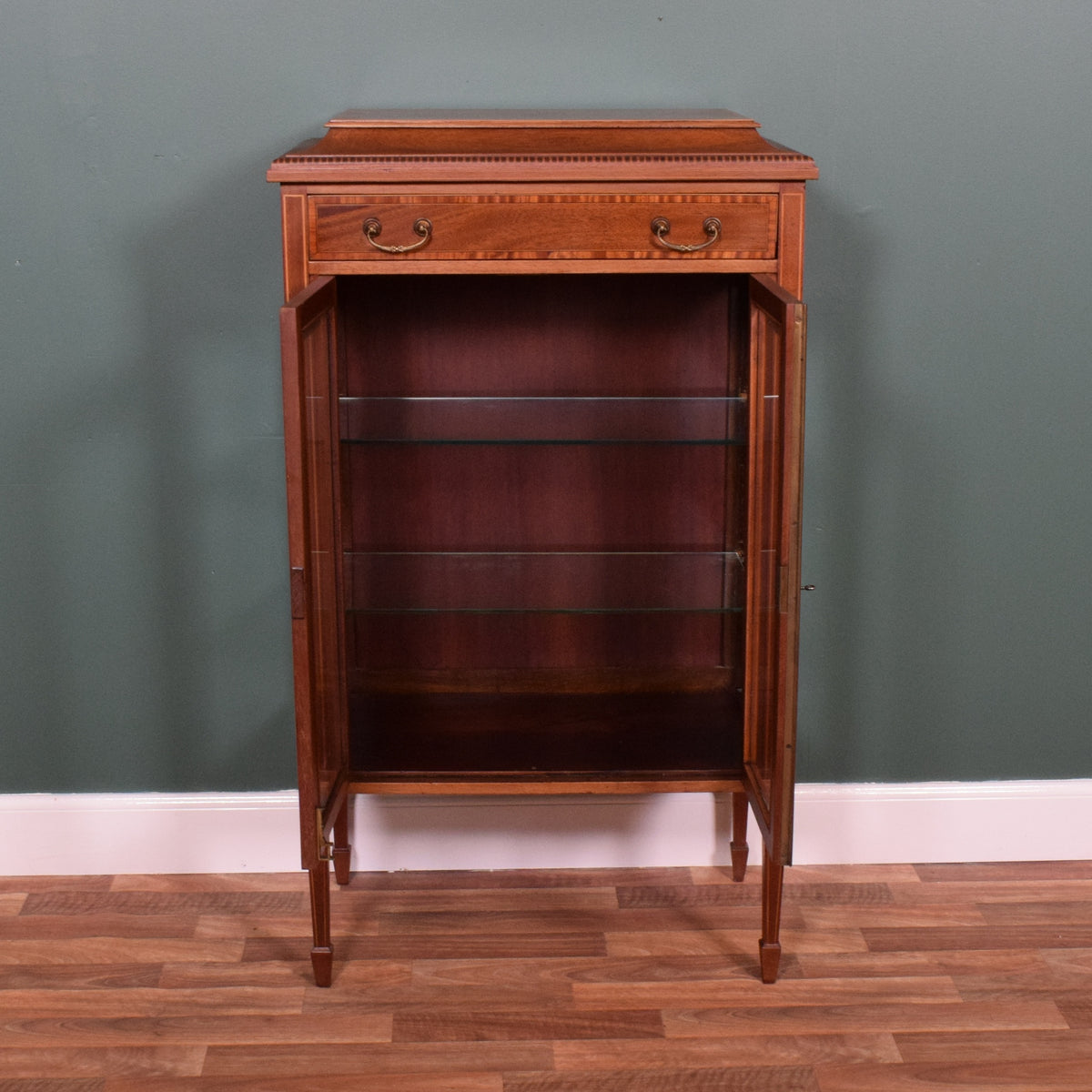 Inlaid Glazed Bookcase