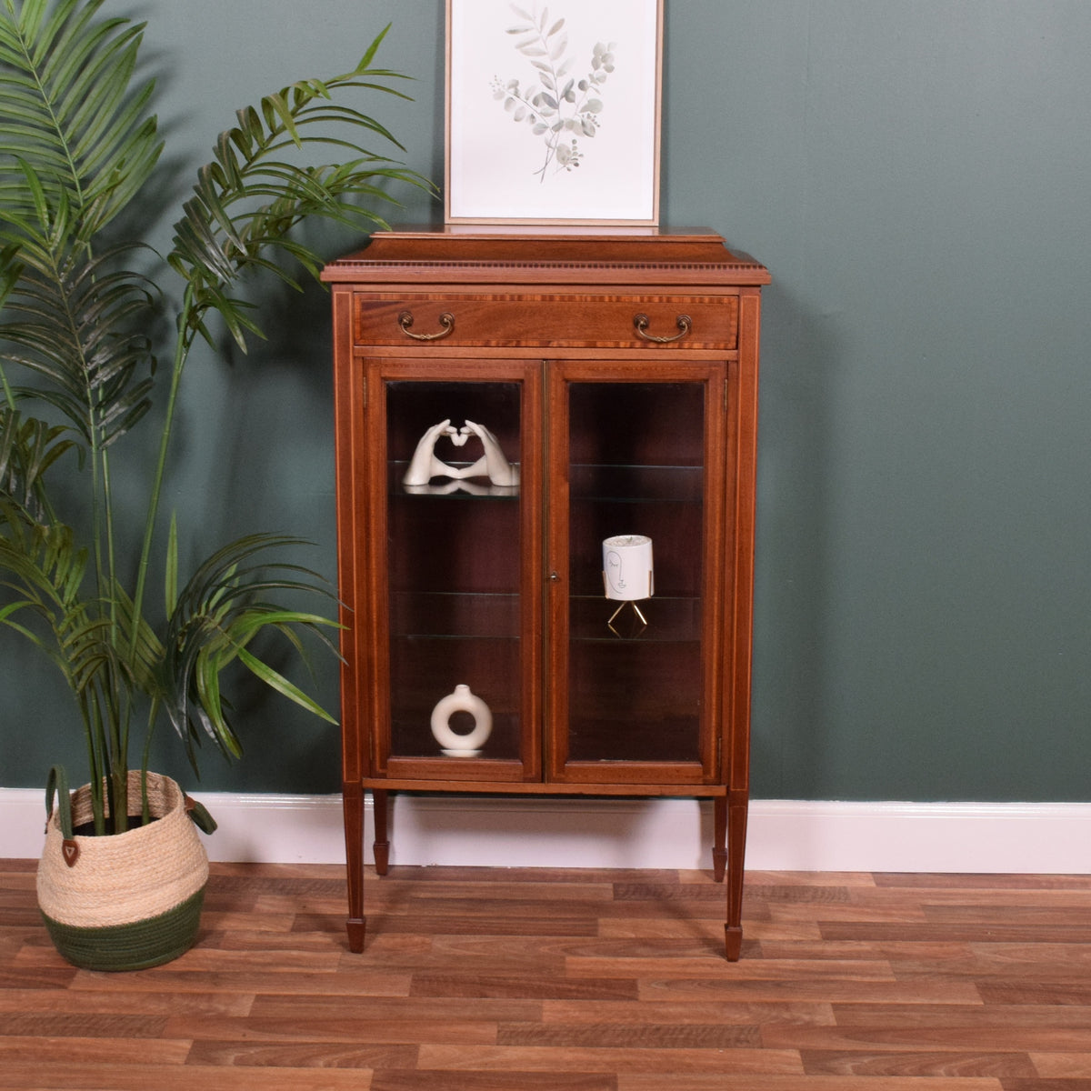 Inlaid Glazed Bookcase
