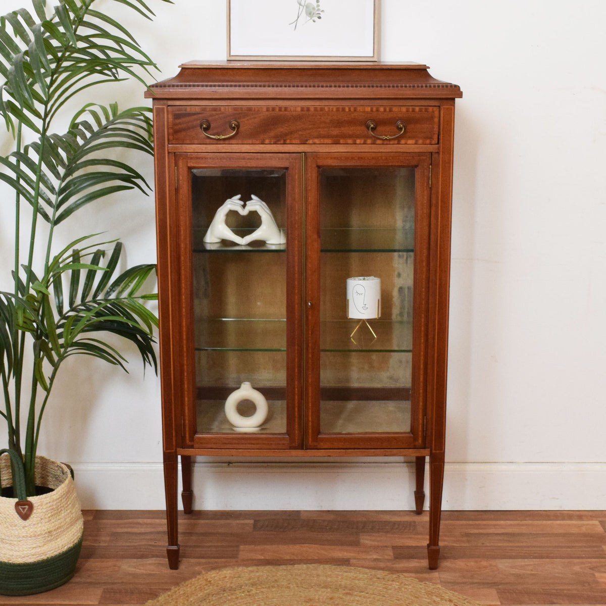 Inlaid Glazed Bookcase