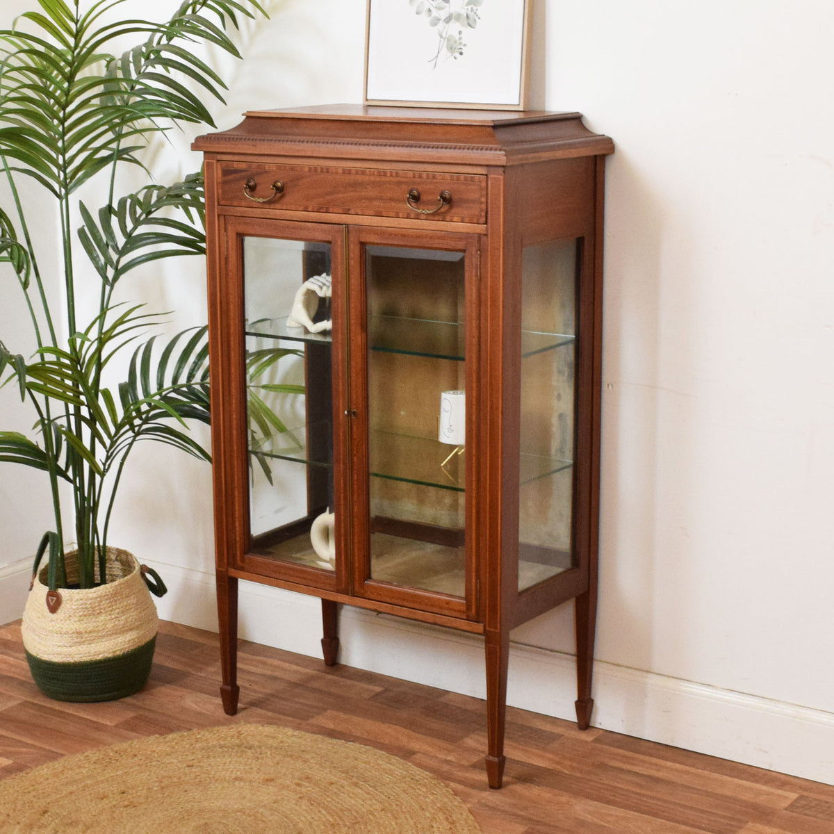 Inlaid Glazed Bookcase