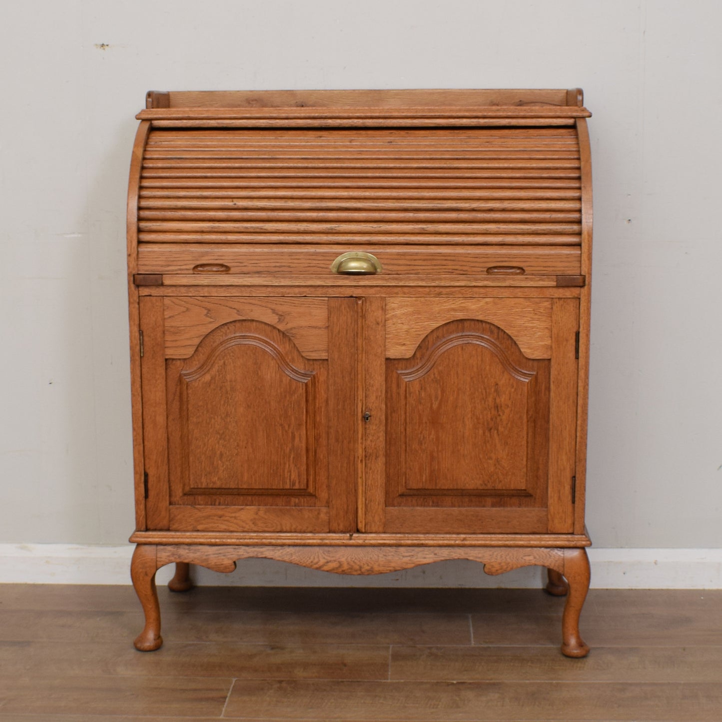 Oak Roll-top Bureau