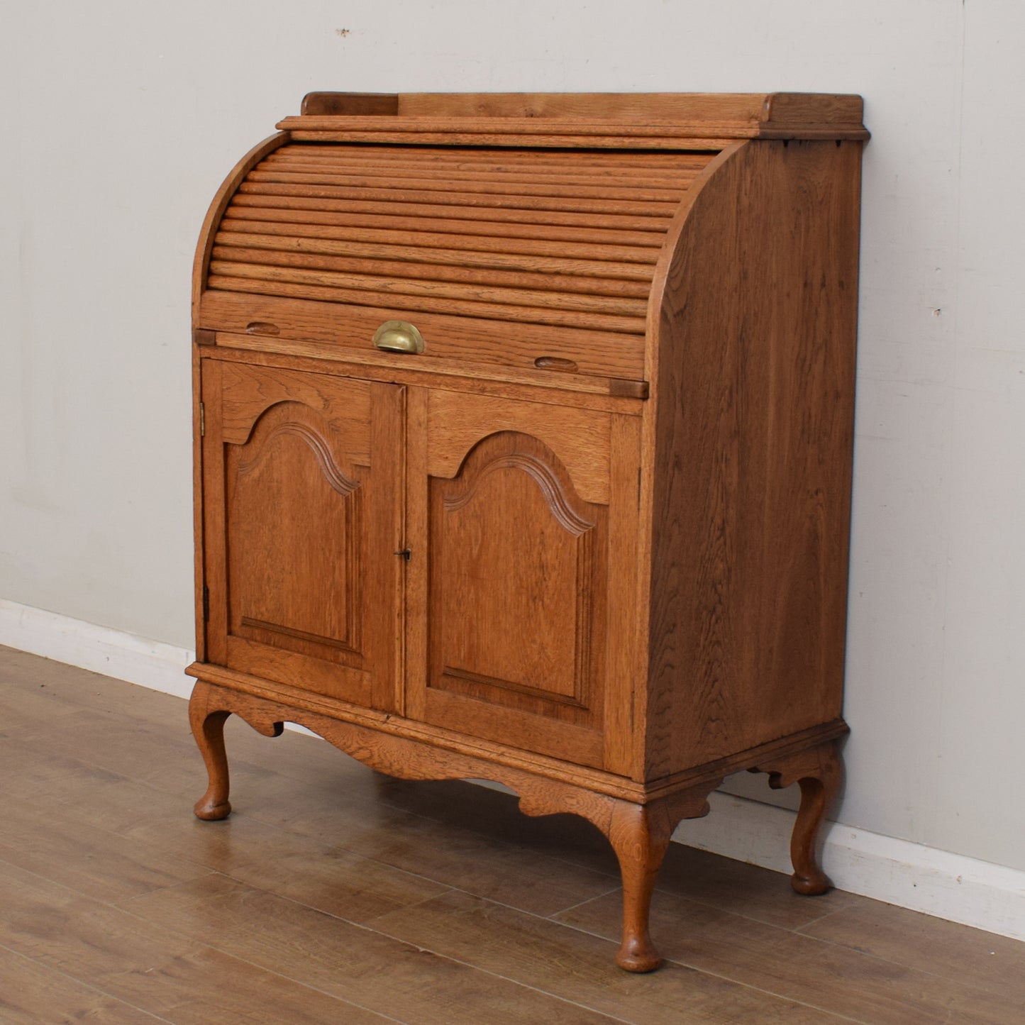 Oak Roll-top Bureau