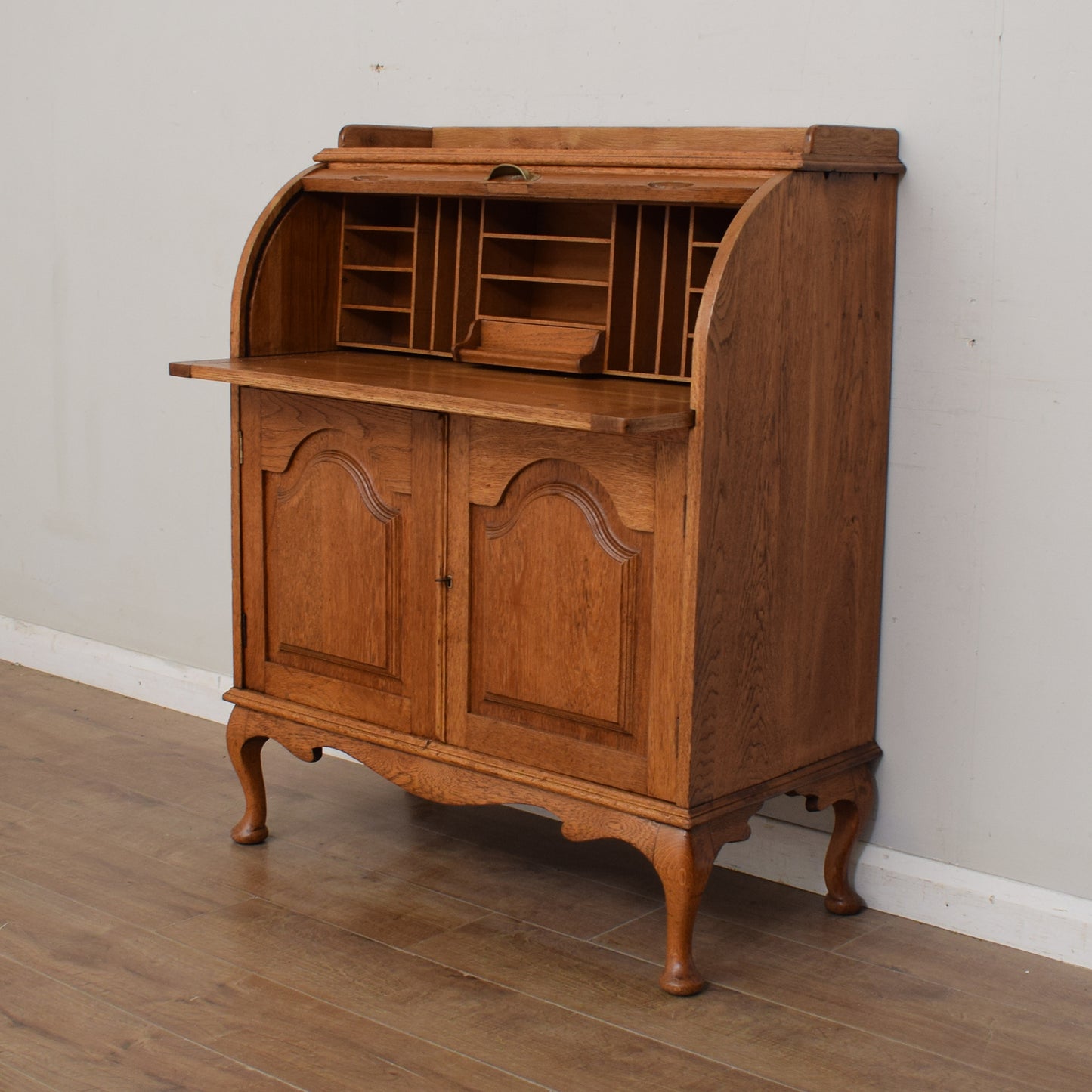 Oak Roll-top Bureau