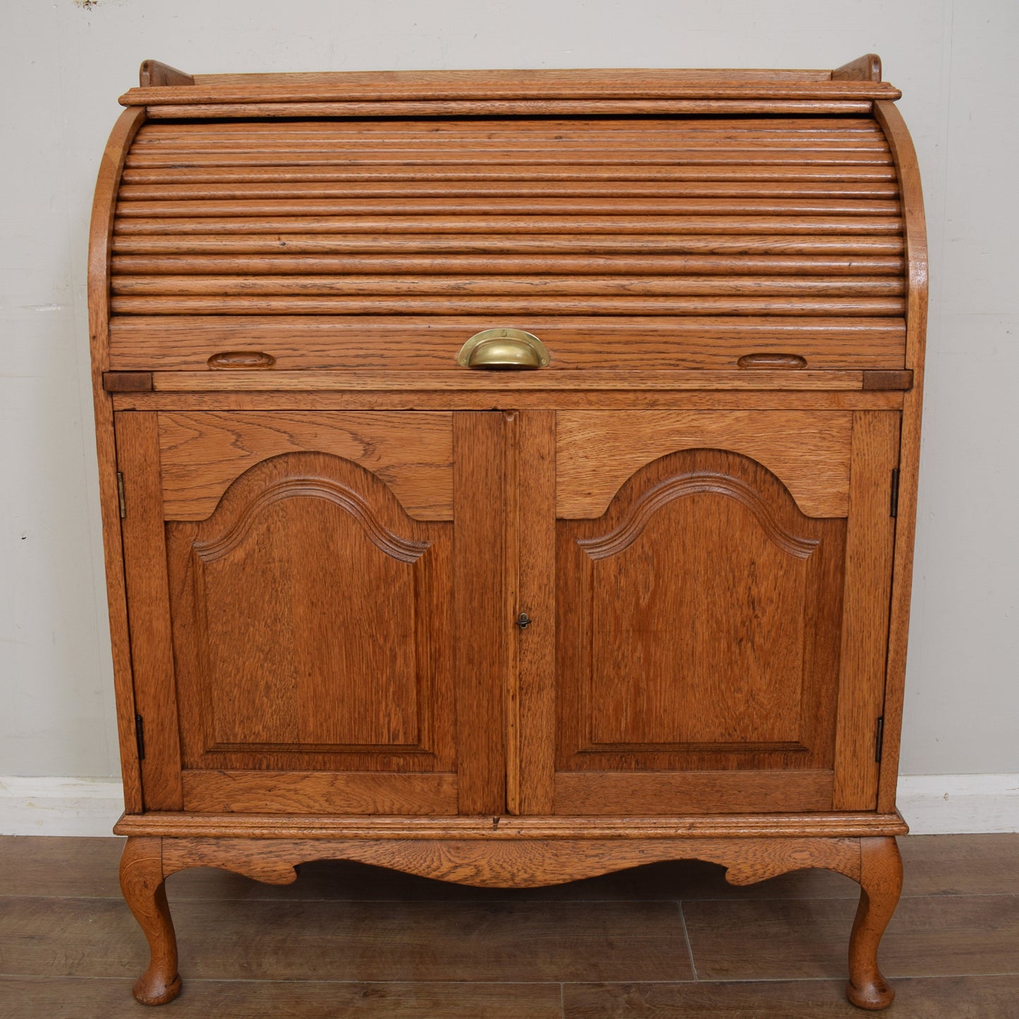 Oak Roll-top Bureau