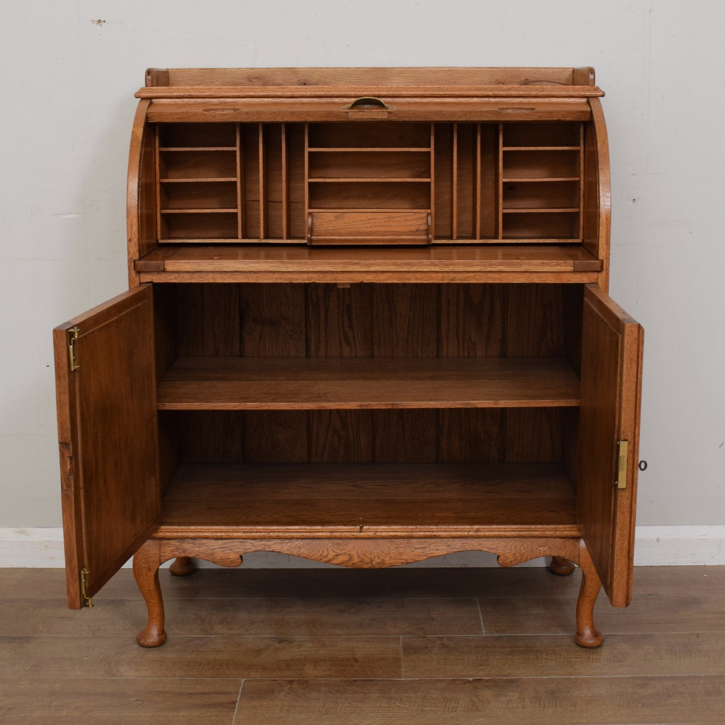 Oak Roll-top Bureau