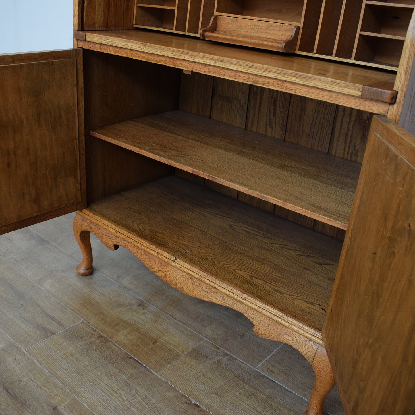 Oak Roll-top Bureau