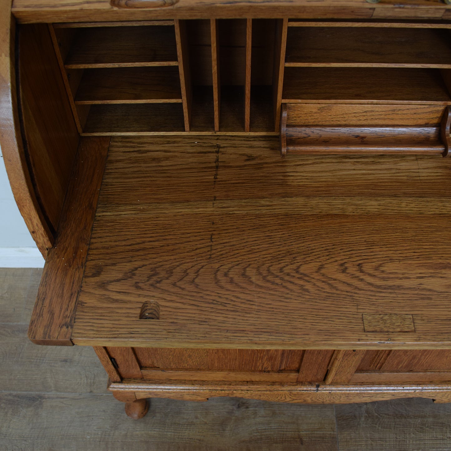 Oak Roll-top Bureau