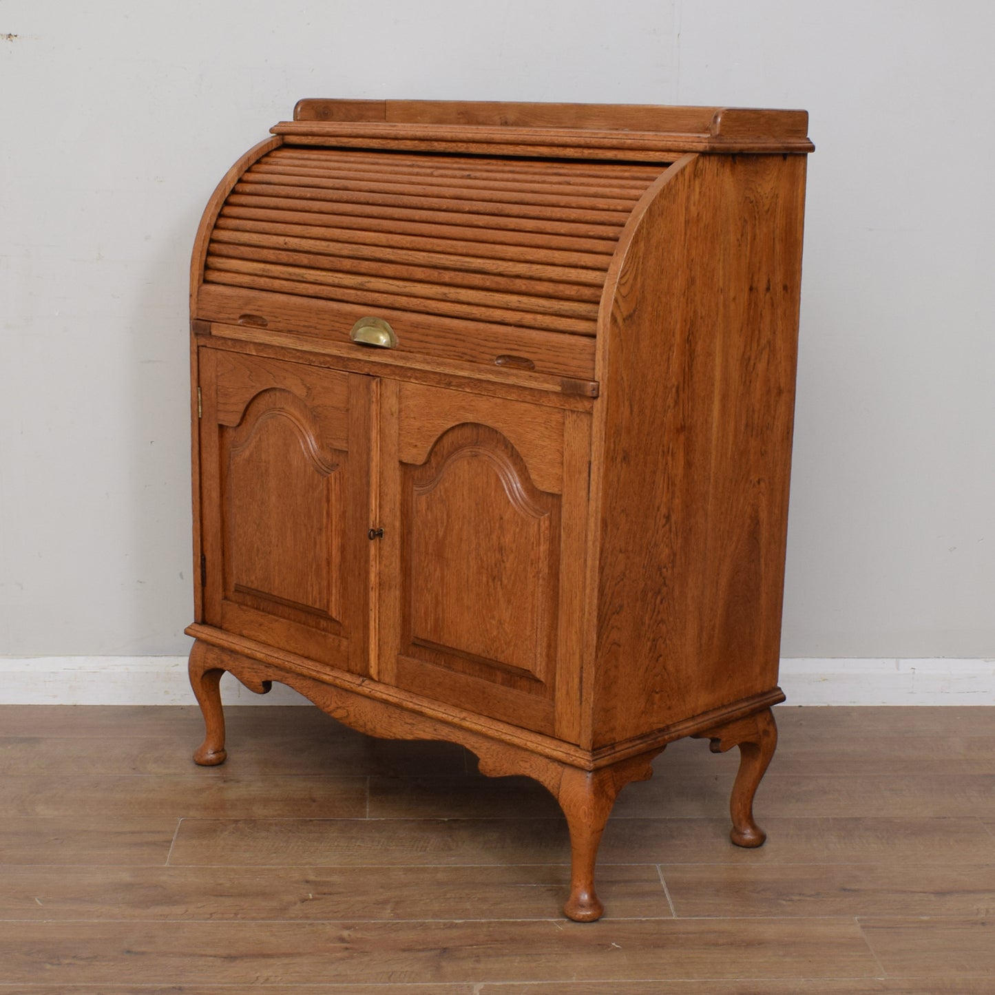 Oak Roll-top Bureau