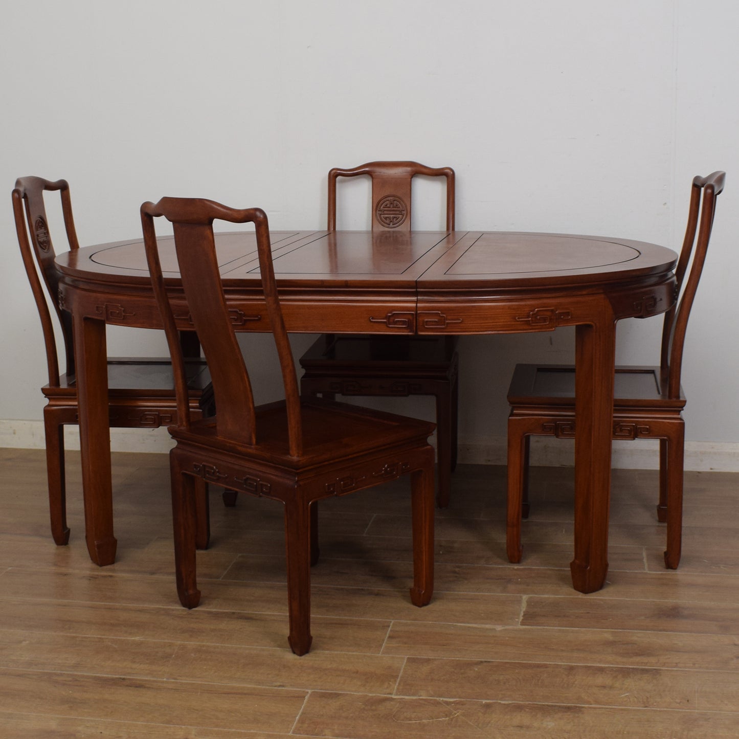 Extending Dining Table and Six Chairs