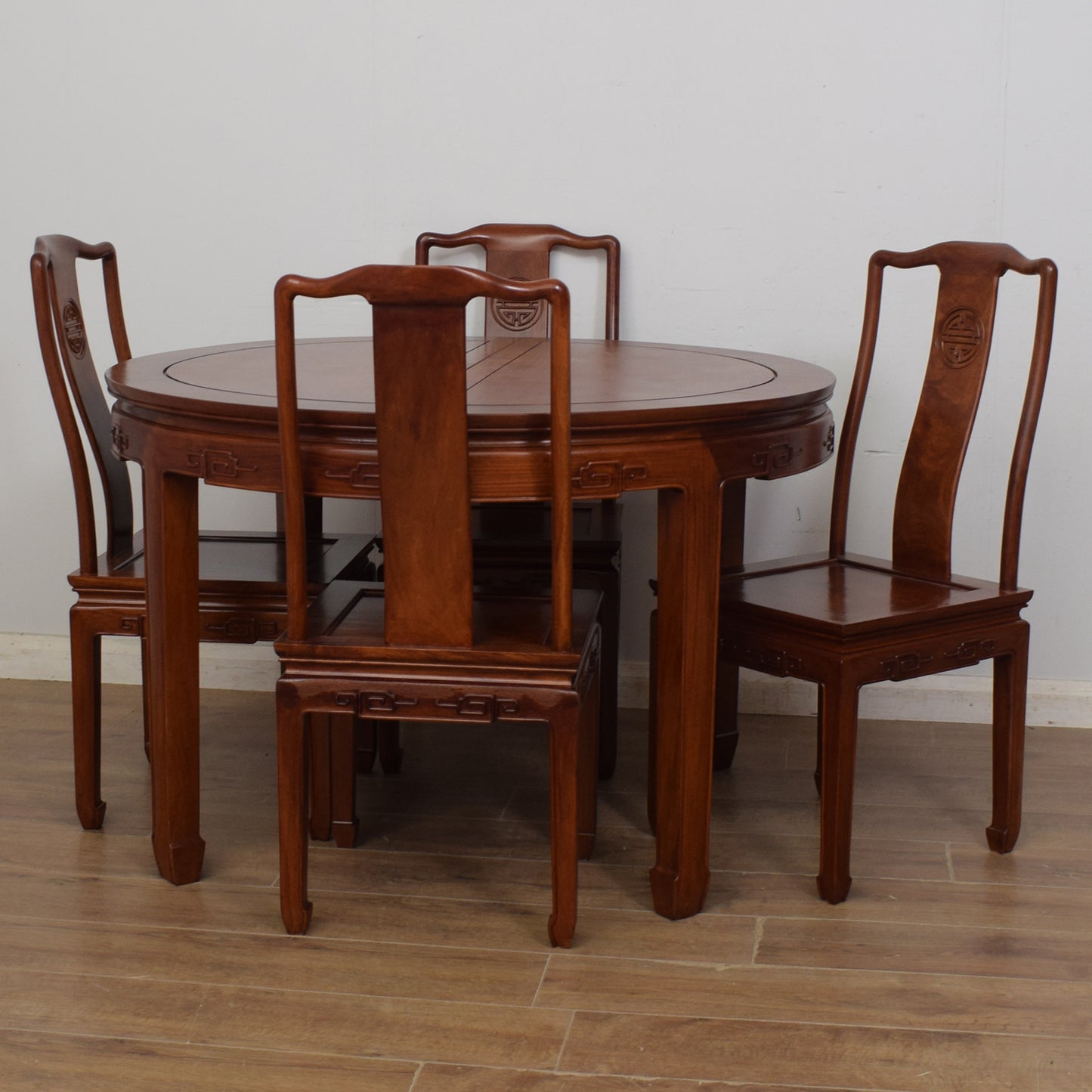 Extending Dining Table and Six Chairs