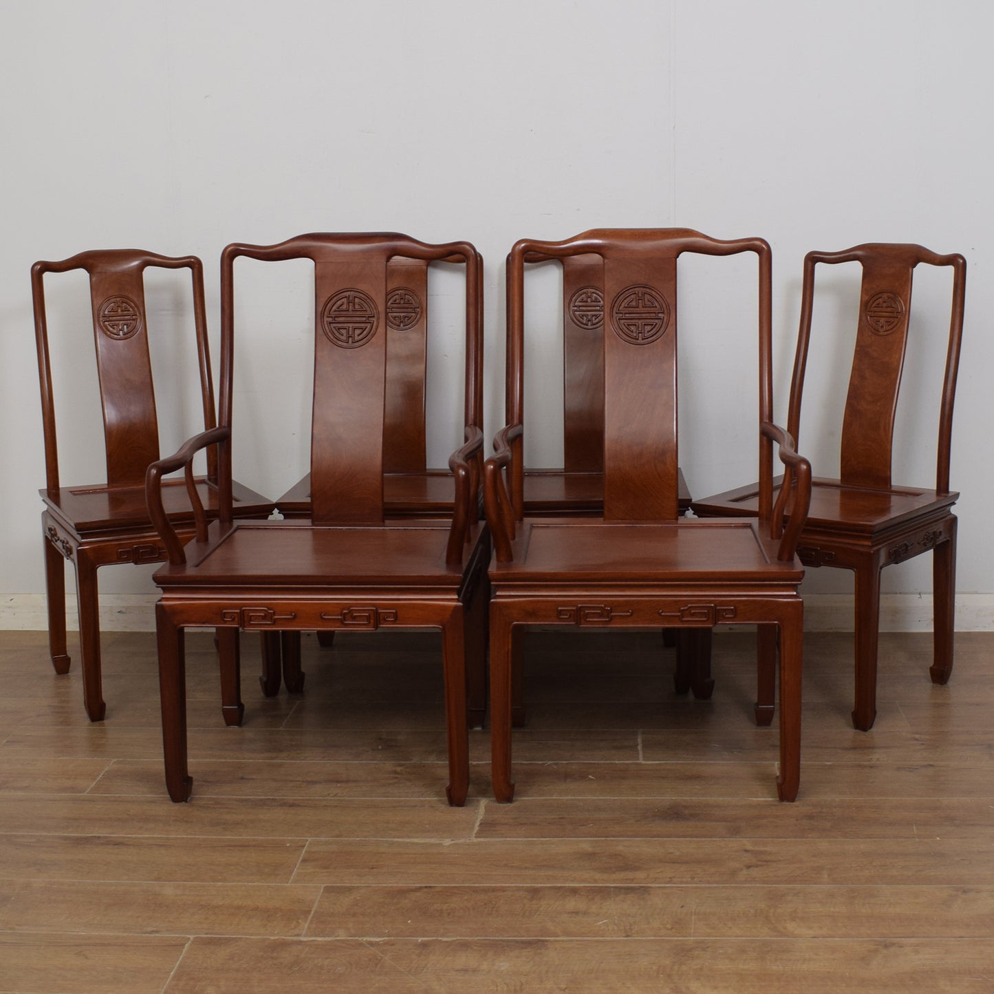 Extending Dining Table and Six Chairs