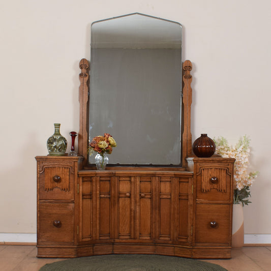 Vintage Oak Dressing Table