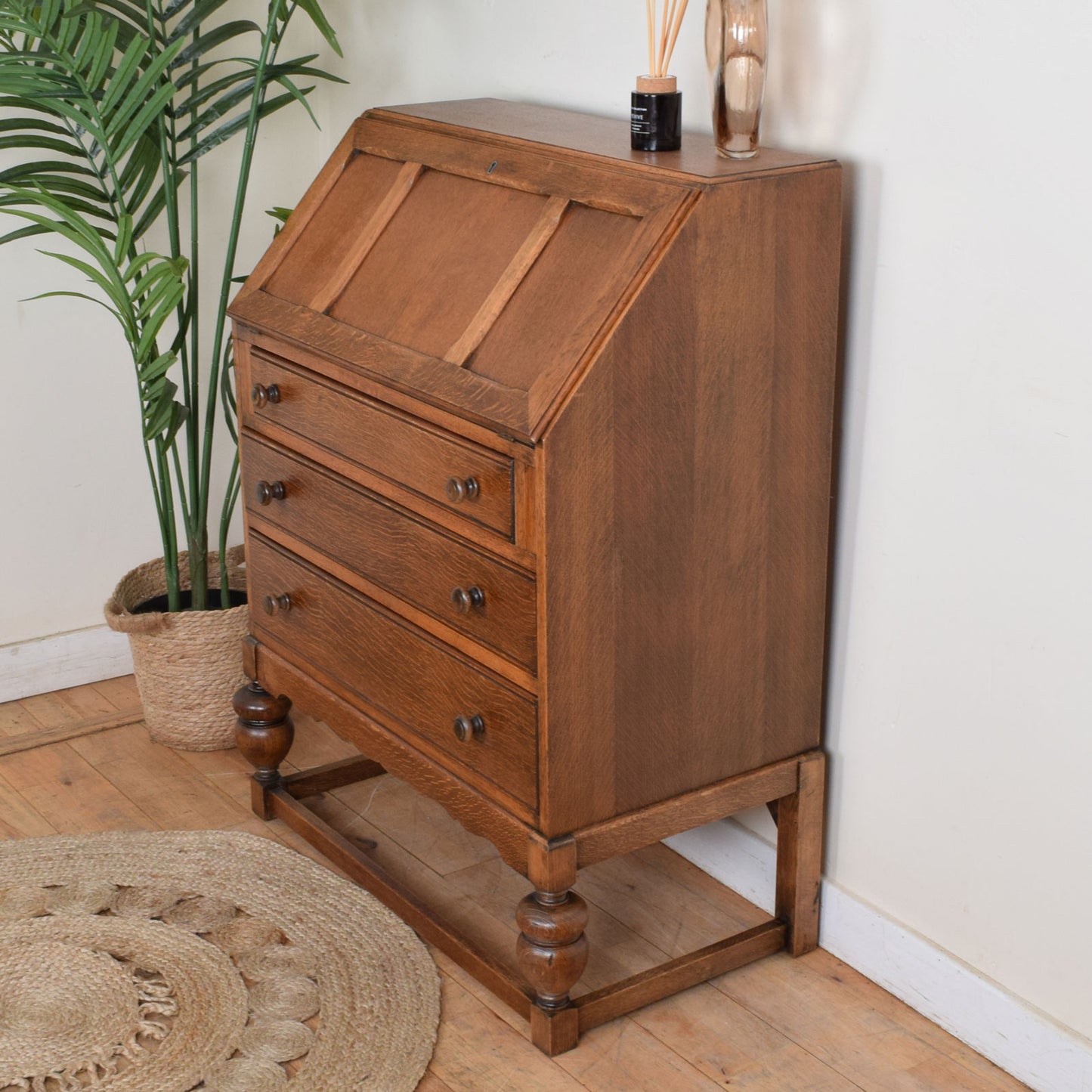 Oak Bureau bookcase