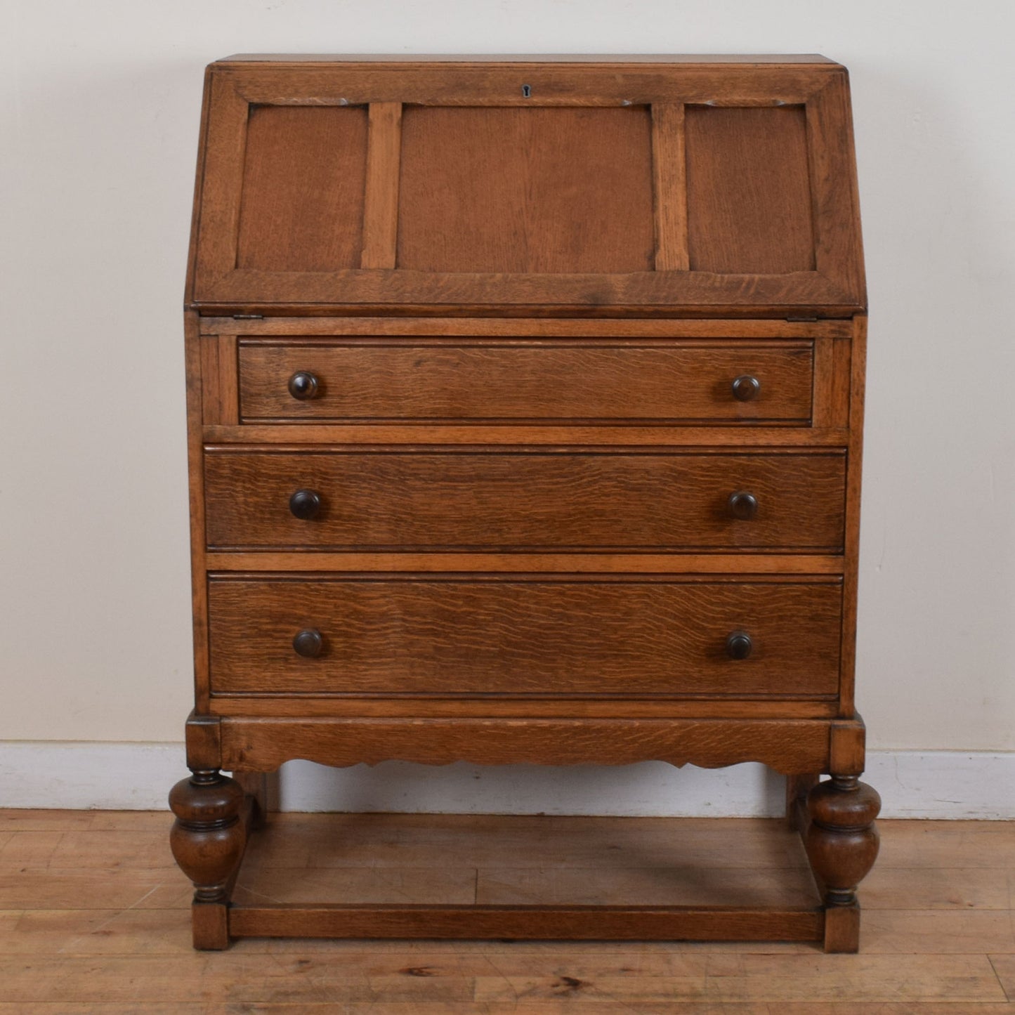 Oak Bureau bookcase