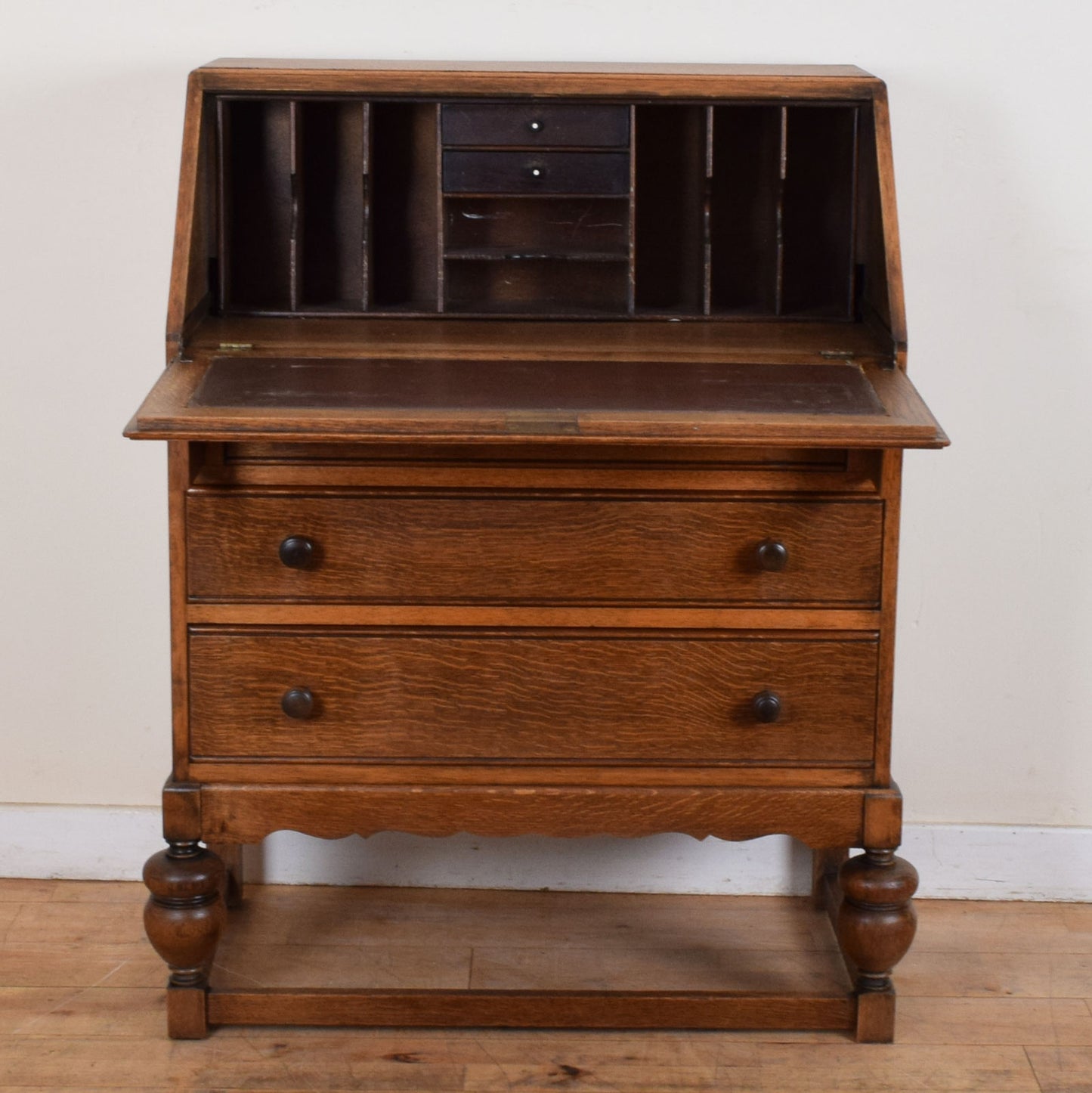 Oak Bureau bookcase