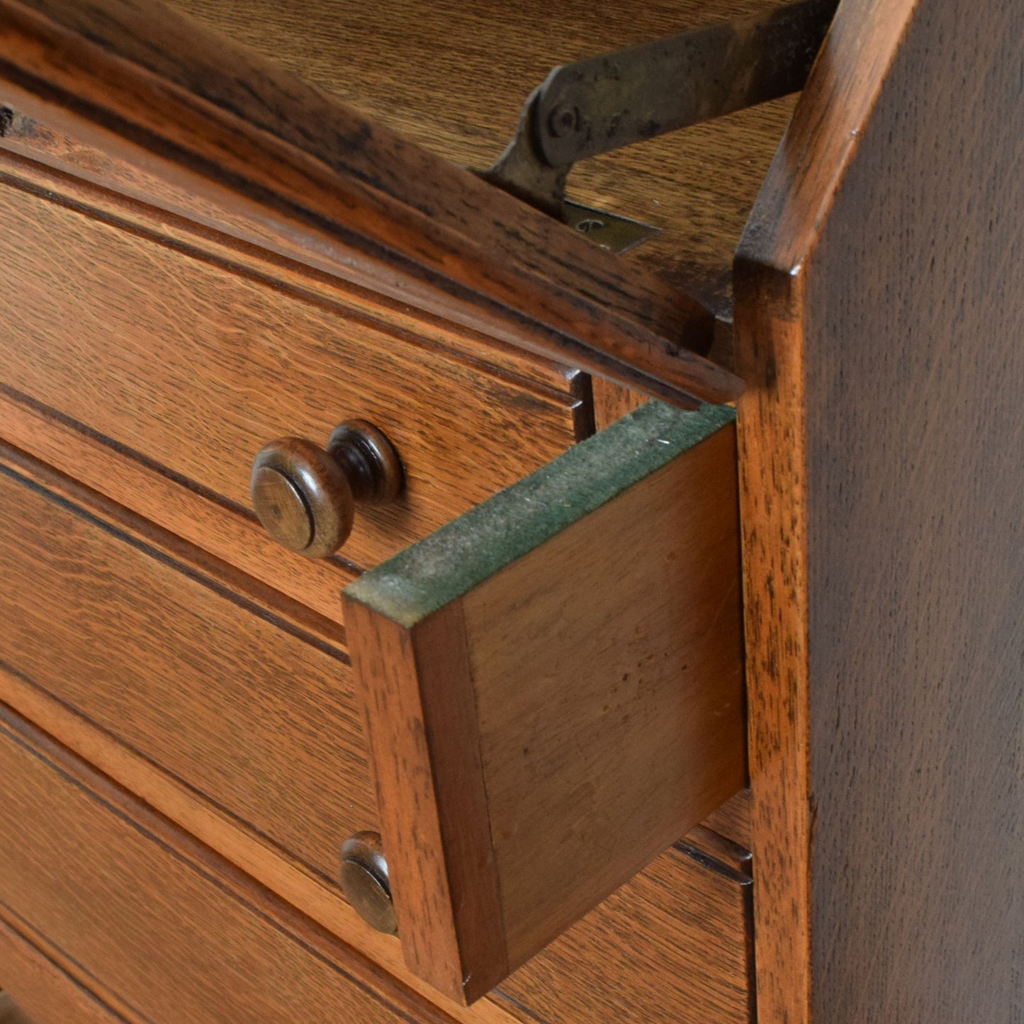 Oak Bureau bookcase