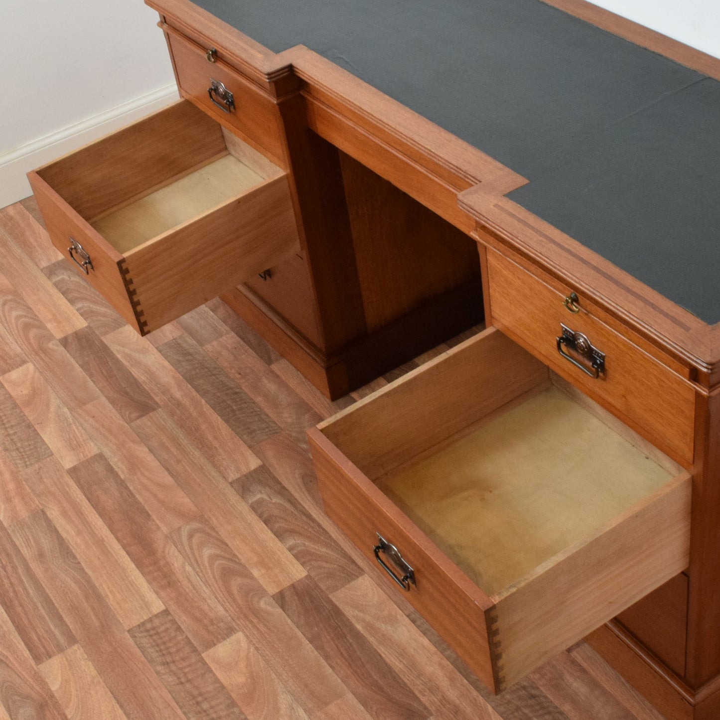 Leather Top Pedestal Desk