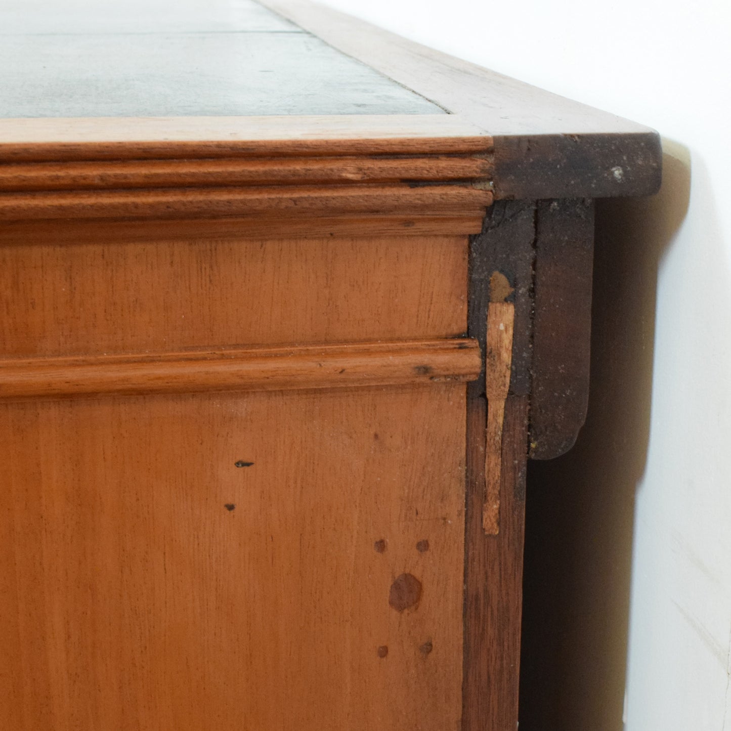 Leather Top Pedestal Desk
