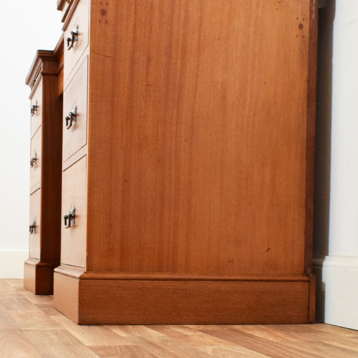 Leather Top Pedestal Desk