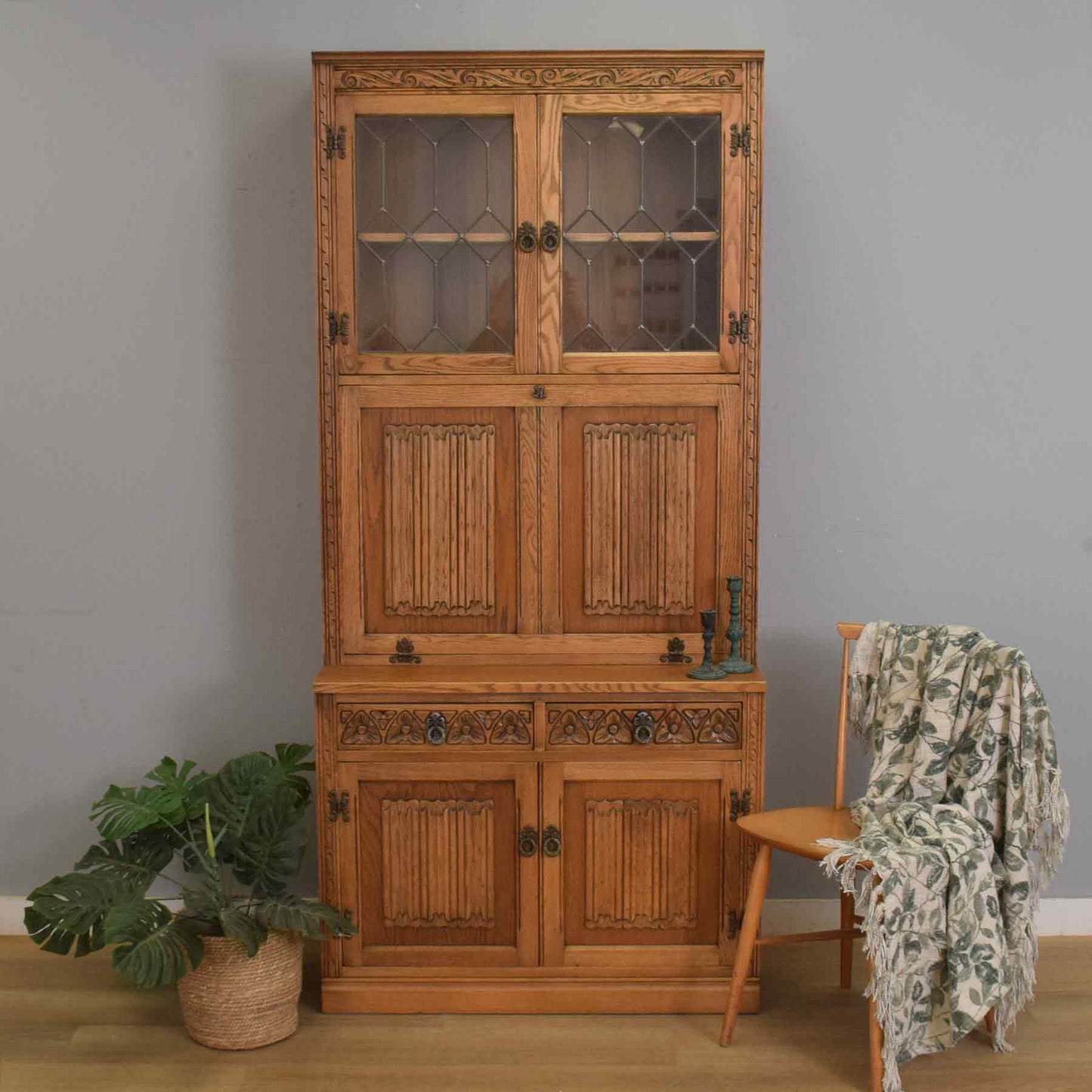 Restored 'Old Charm' Bureau Bookcase