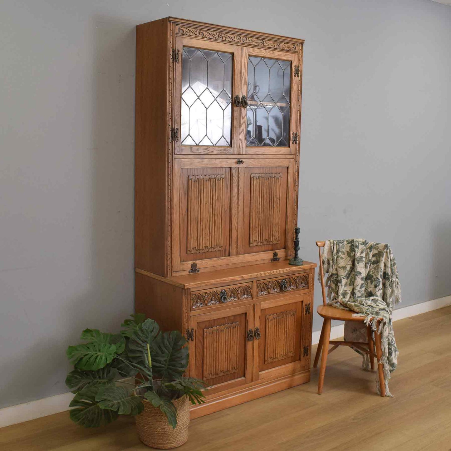 Restored 'Old Charm' Bureau Bookcase