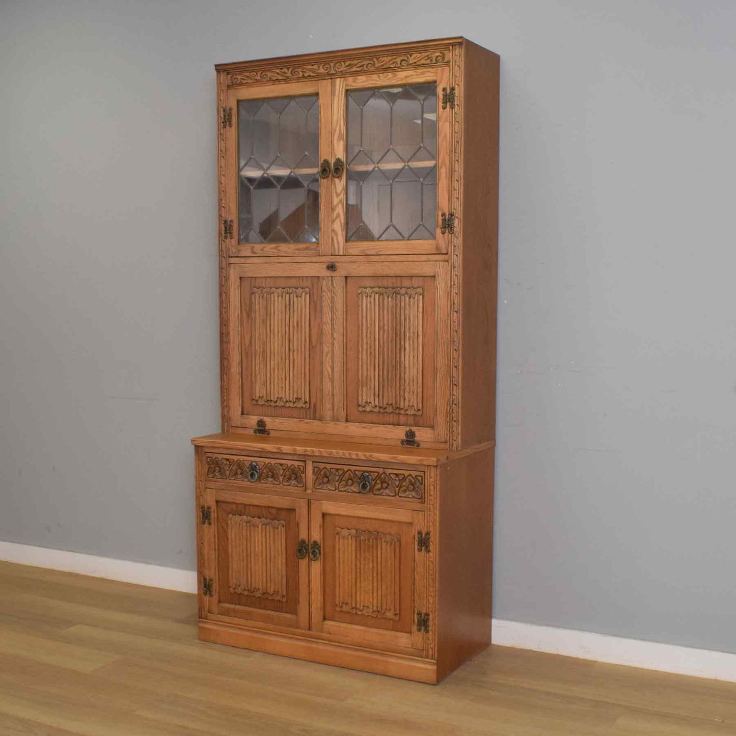 Restored 'Old Charm' Bureau Bookcase