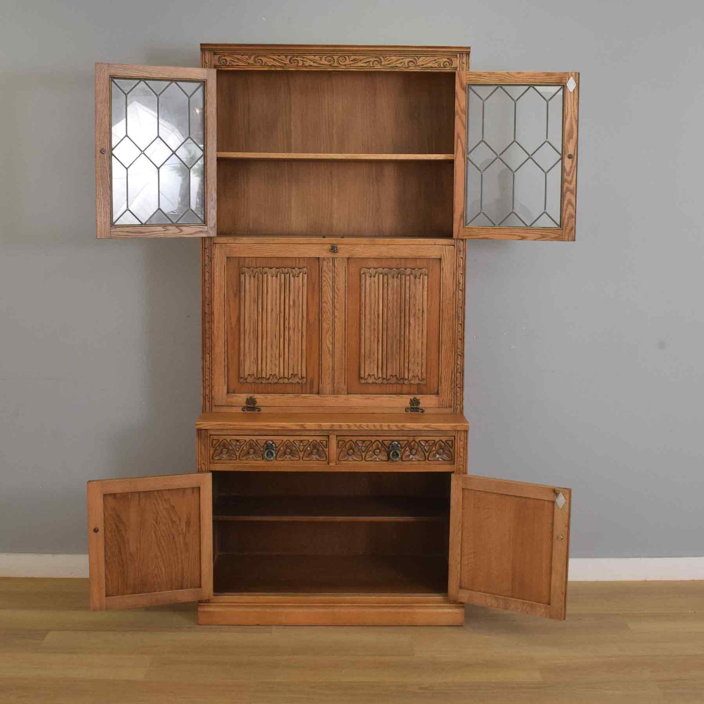 Restored 'Old Charm' Bureau Bookcase