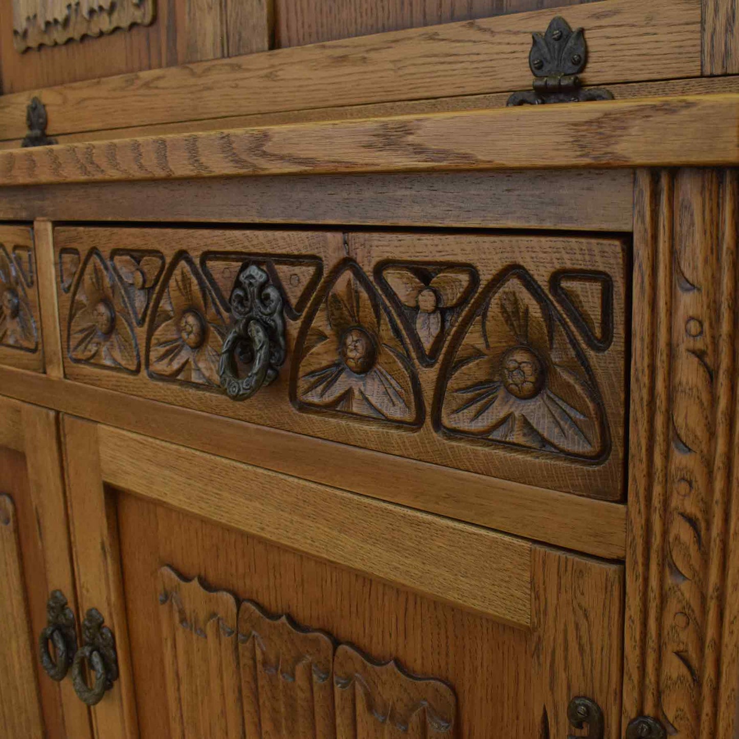 Restored 'Old Charm' Bureau Bookcase