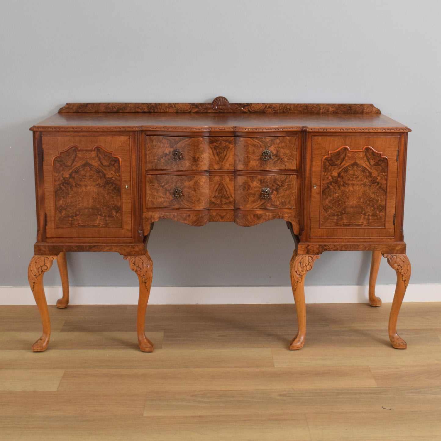 Large Restored Walnut Sideboard