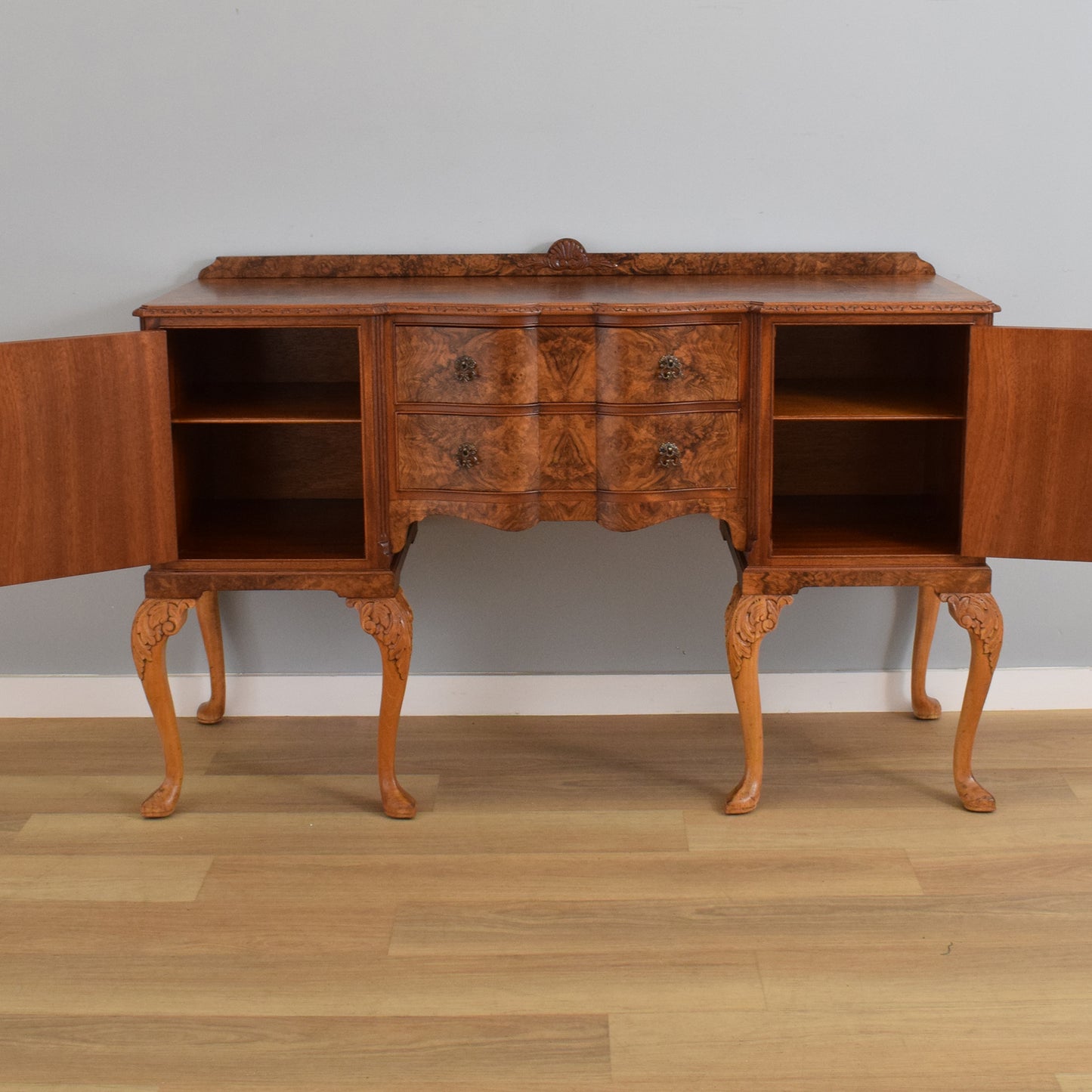 Large Restored Walnut Sideboard