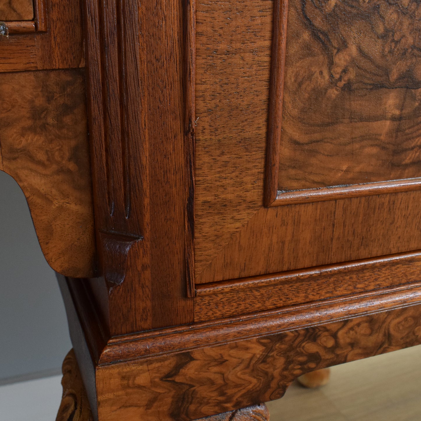 Large Restored Walnut Sideboard