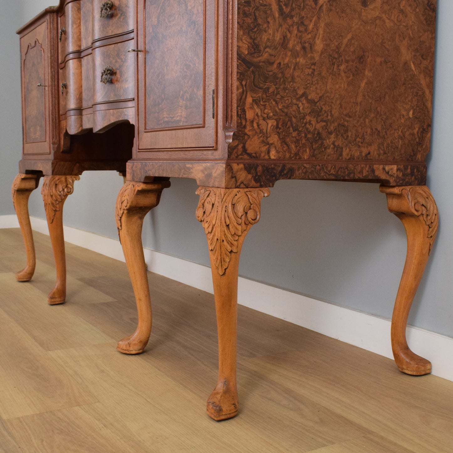 Large Restored Walnut Sideboard