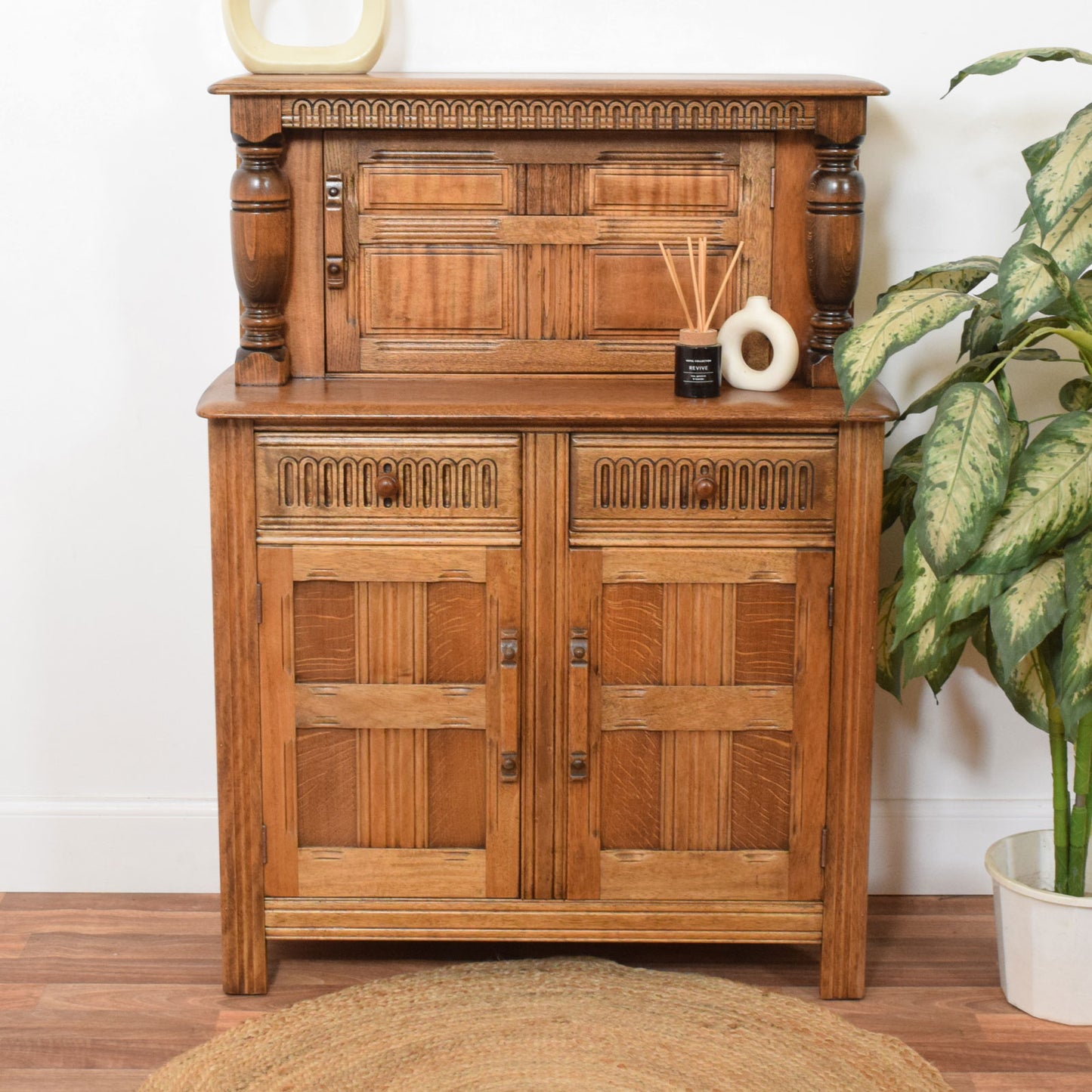 Priory Oak Court Cabinet