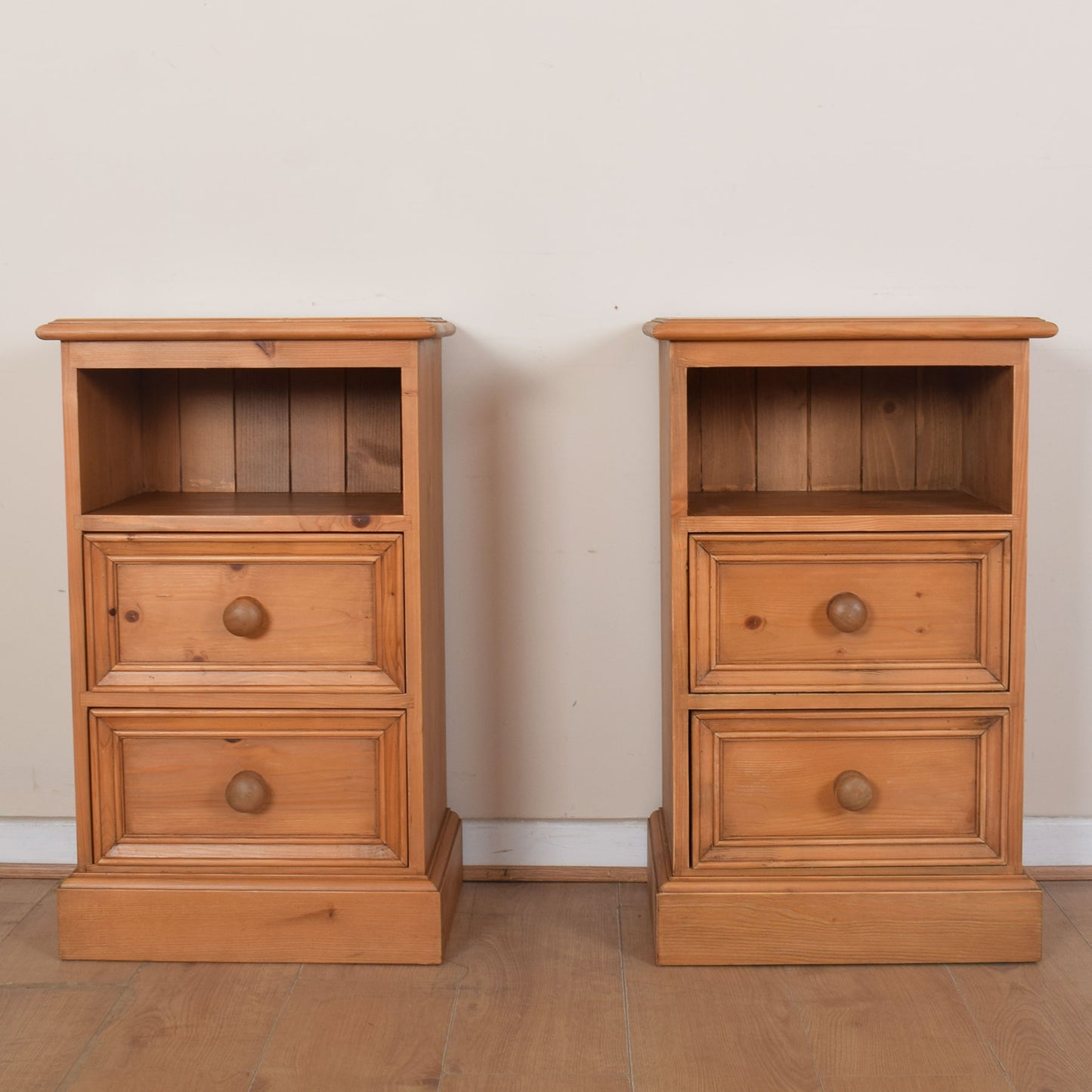 Pair of Pine Bedsides