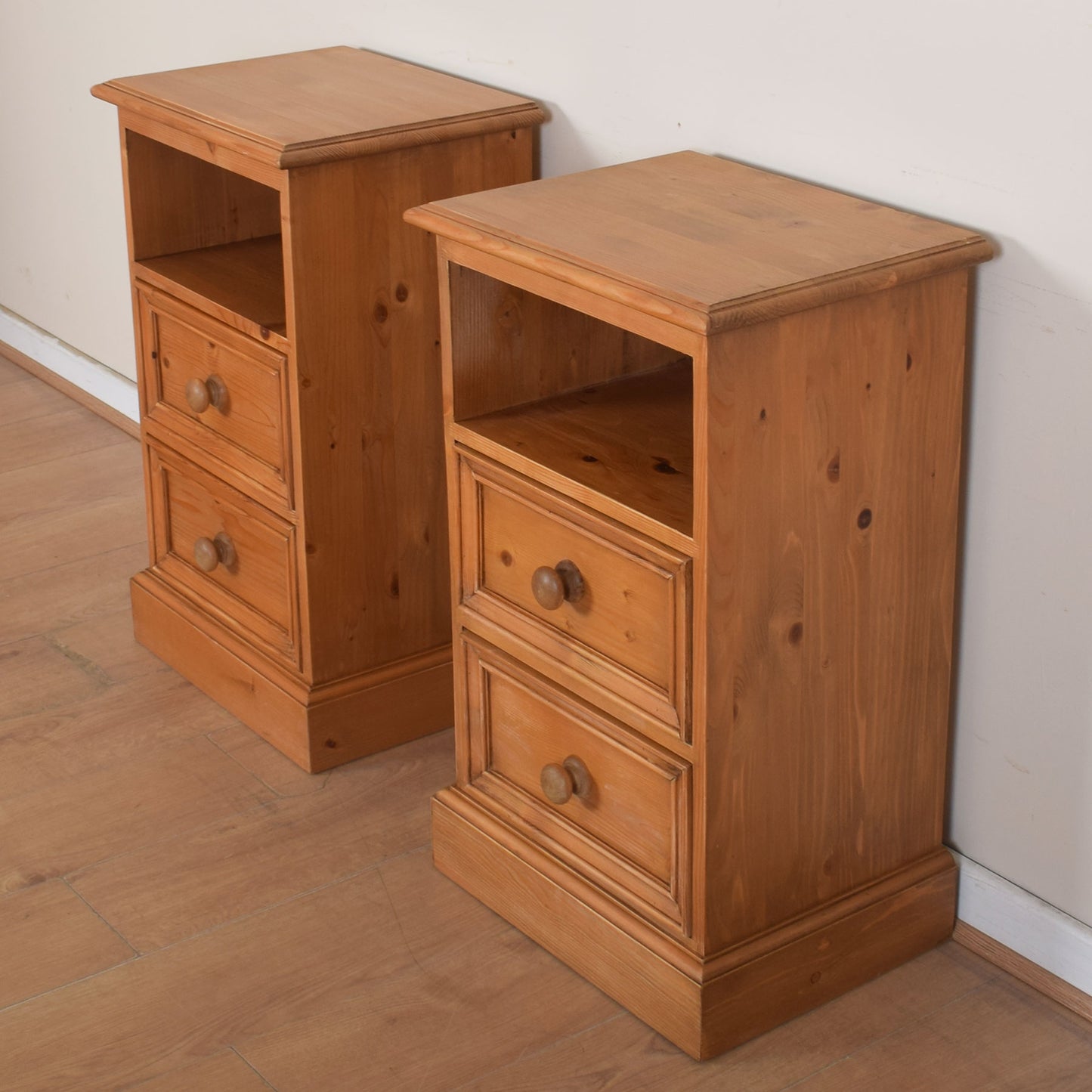 Pair of Pine Bedsides