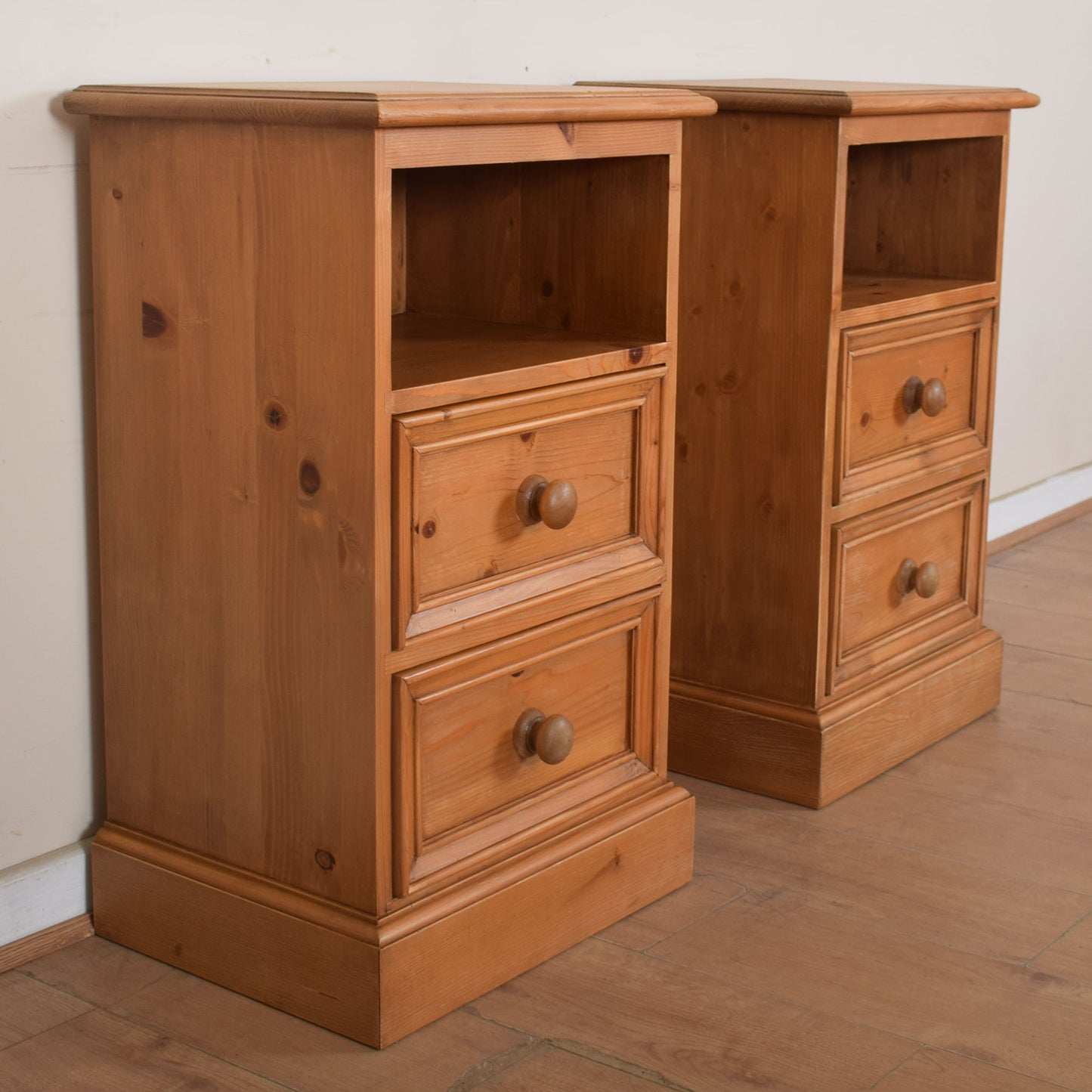 Pair of Pine Bedsides