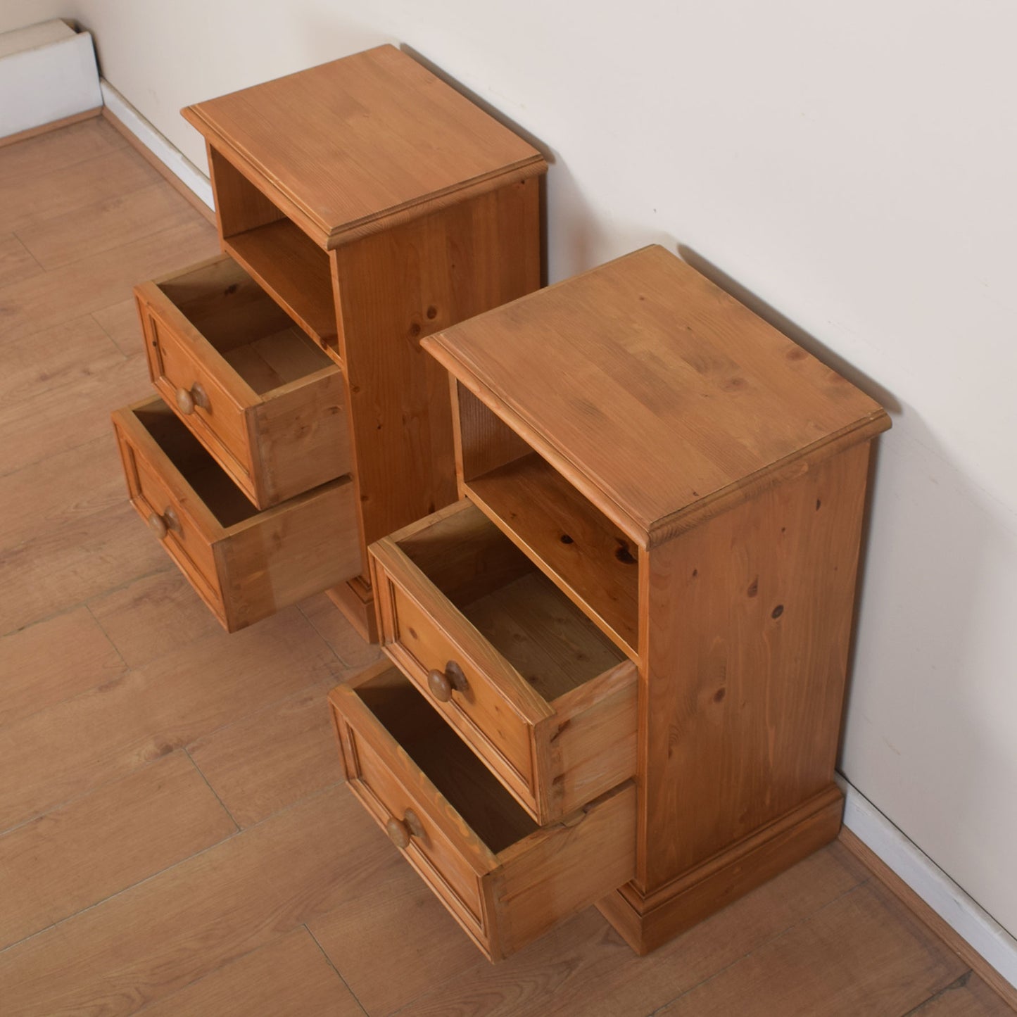 Pair of Pine Bedsides