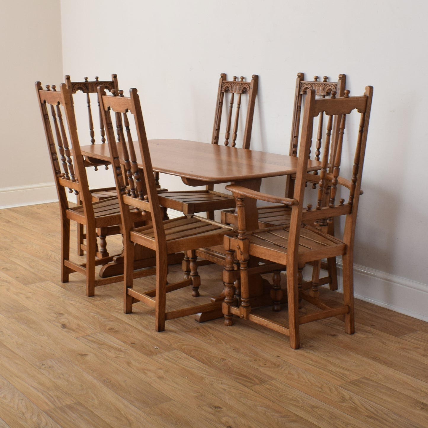Ercol Table And Six Chairs