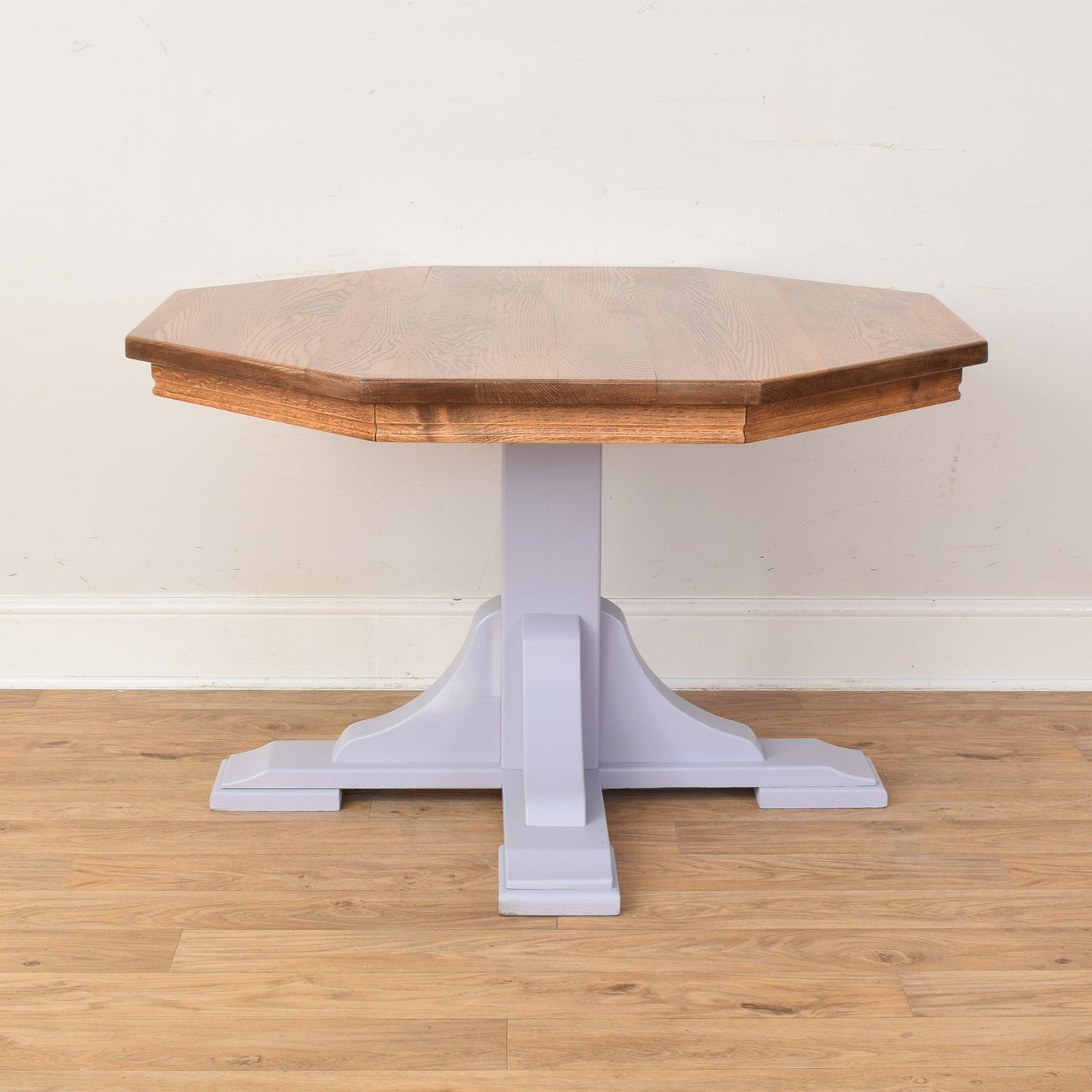 Painted Oak Table And Four Chairs