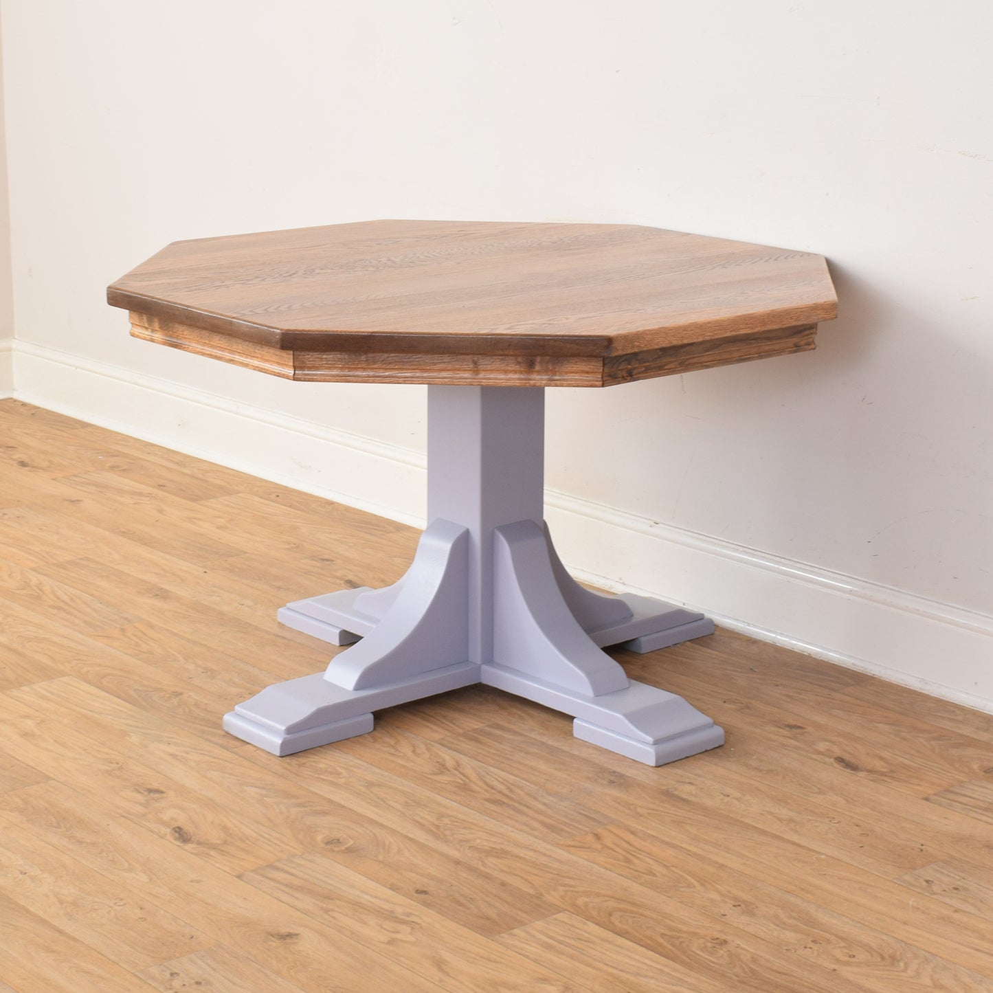 Painted Oak Table And Four Chairs