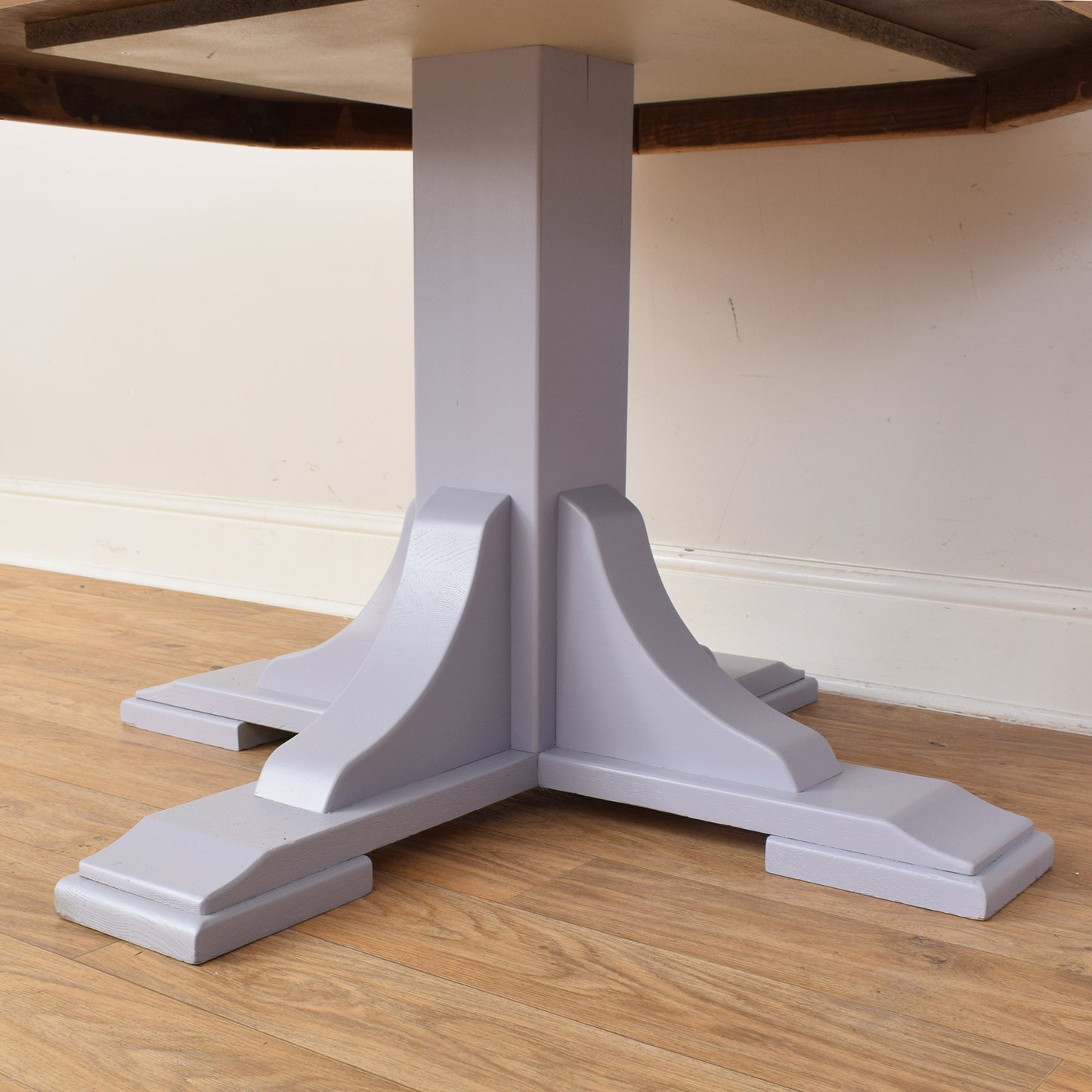 Painted Oak Table And Four Chairs