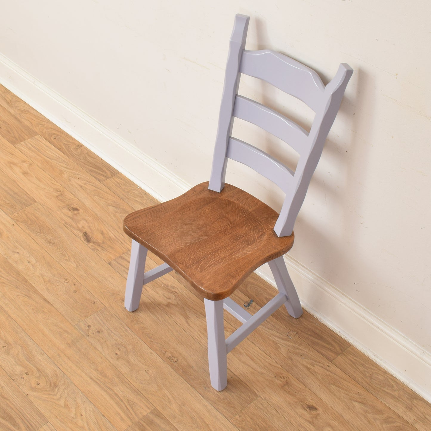 Painted Oak Table And Four Chairs
