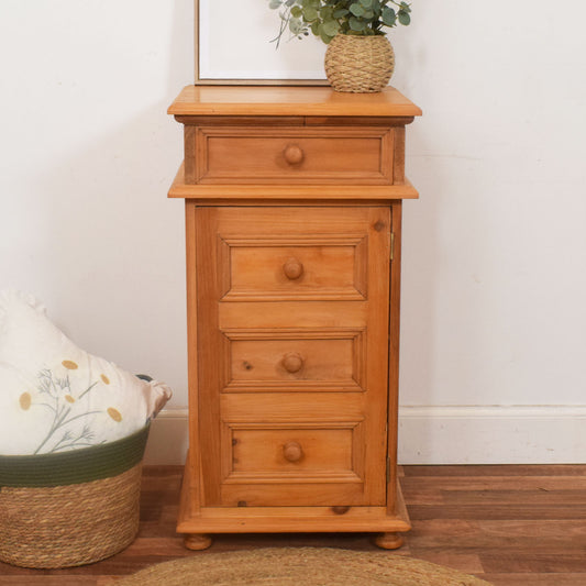 Rustic Pine Media Cabinet